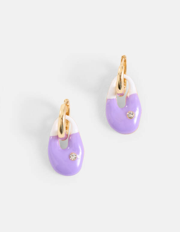 Muschel-Ohrringe Lila SHOEBY ACCESSOIRES