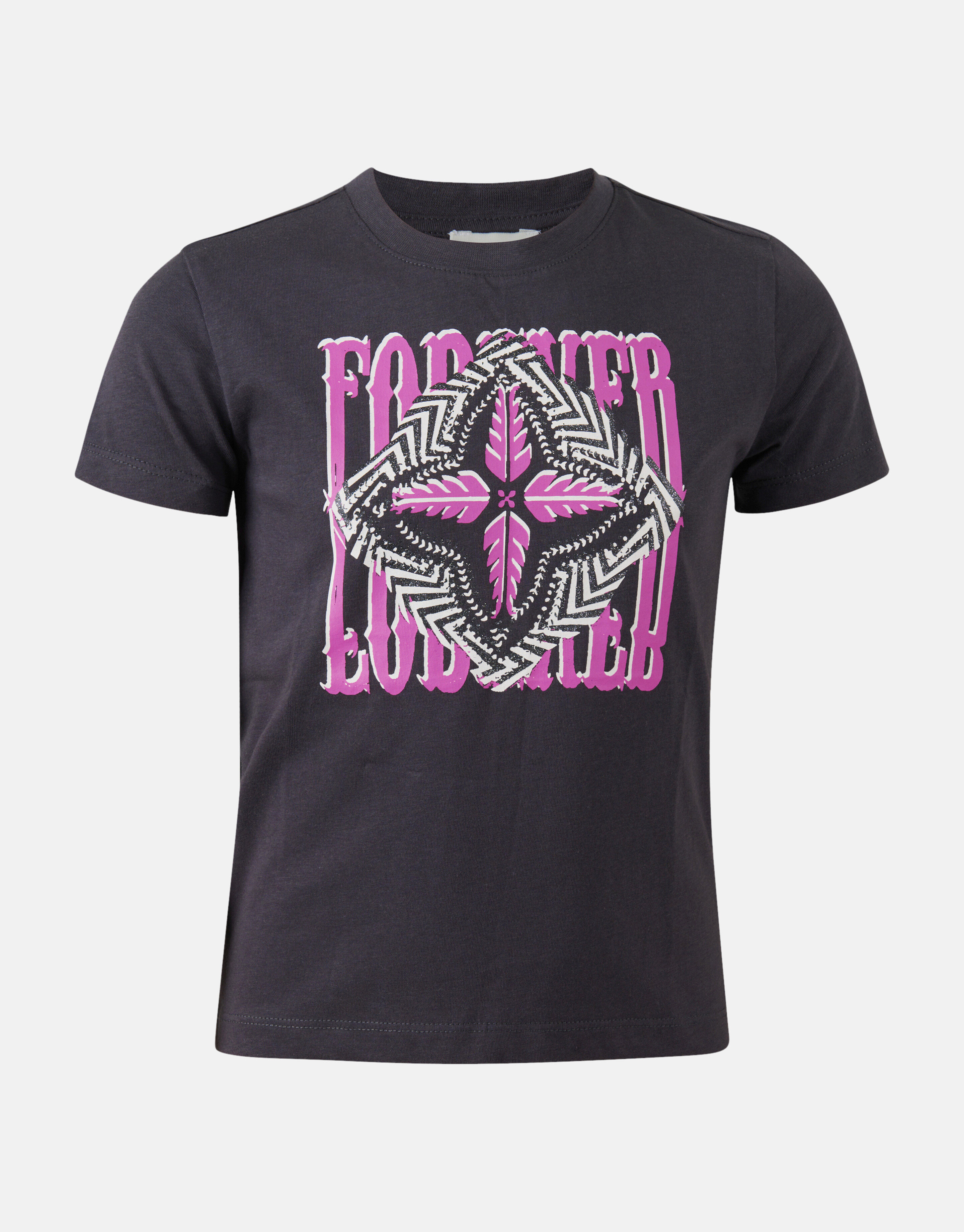 T-Shirt mit grafischem Druck Dunkelgrau SHOEBY GIRLS