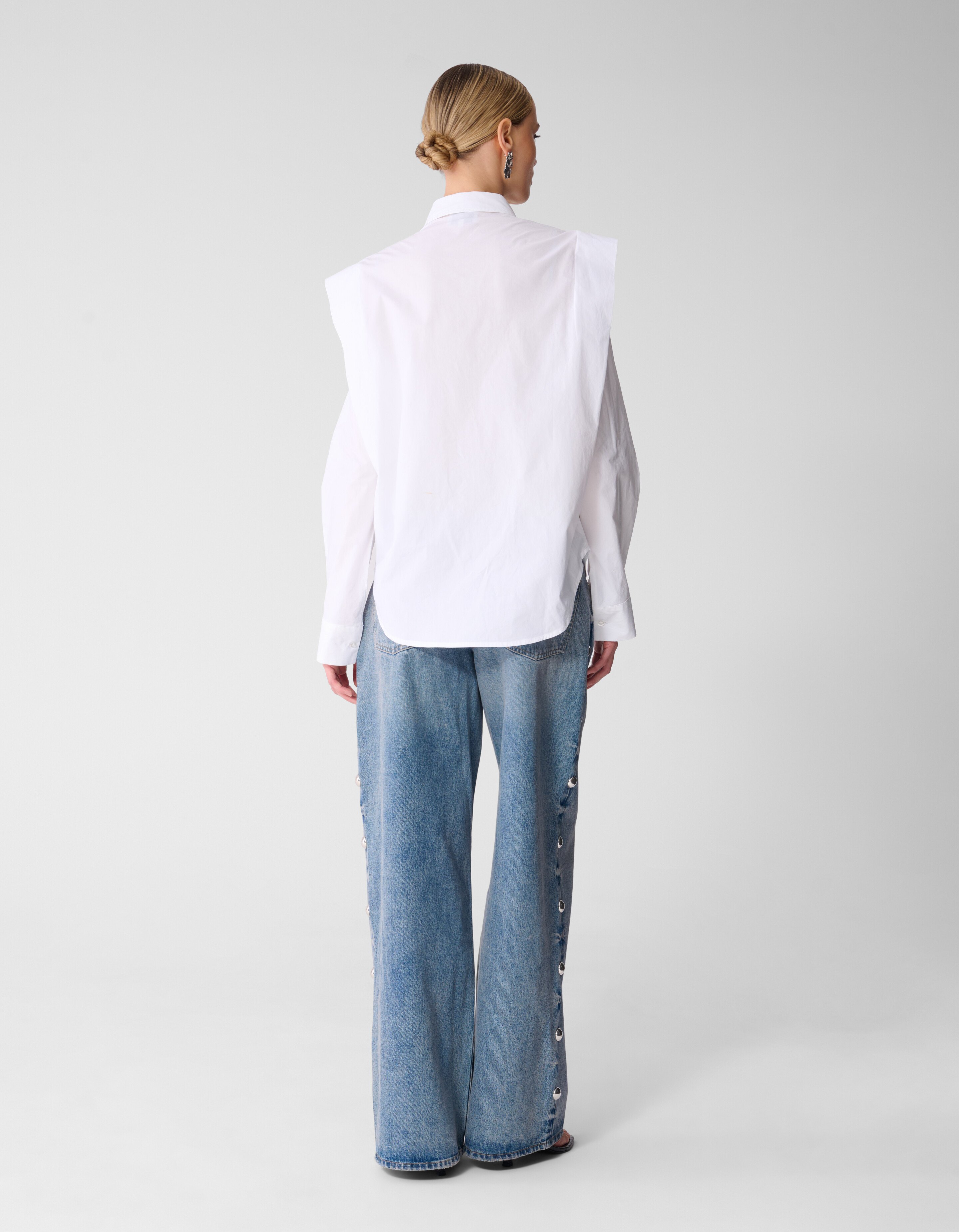 Big Stud Wide Leg Fit Jeans Mediumstone SHOEBY WOMEN