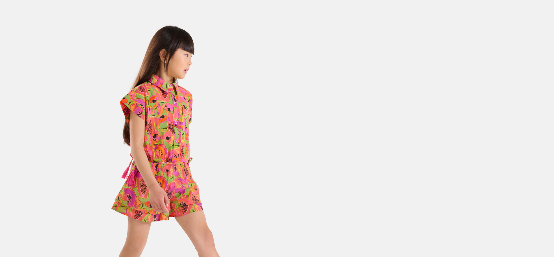 Shorts mit Obstmuster Grün SHOEBY GIRLS