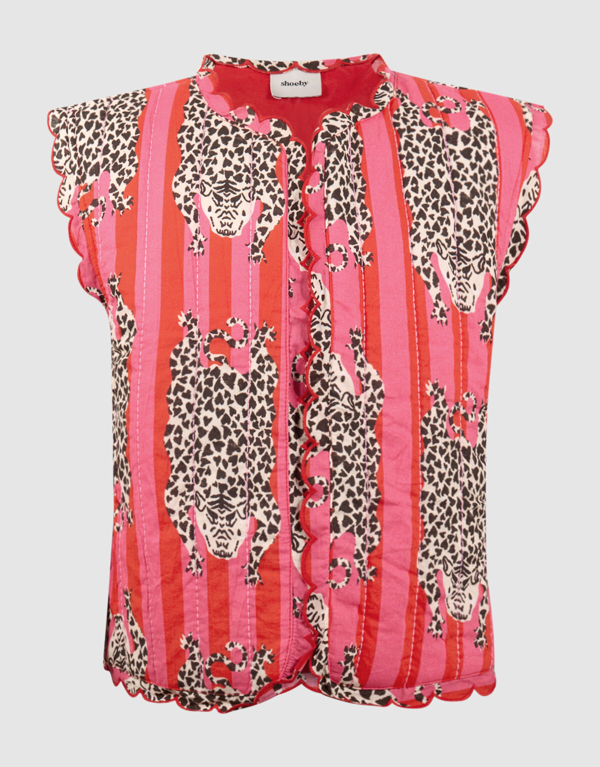 Gesteppte Leopardenweste Rosa SHOEBY GIRLS