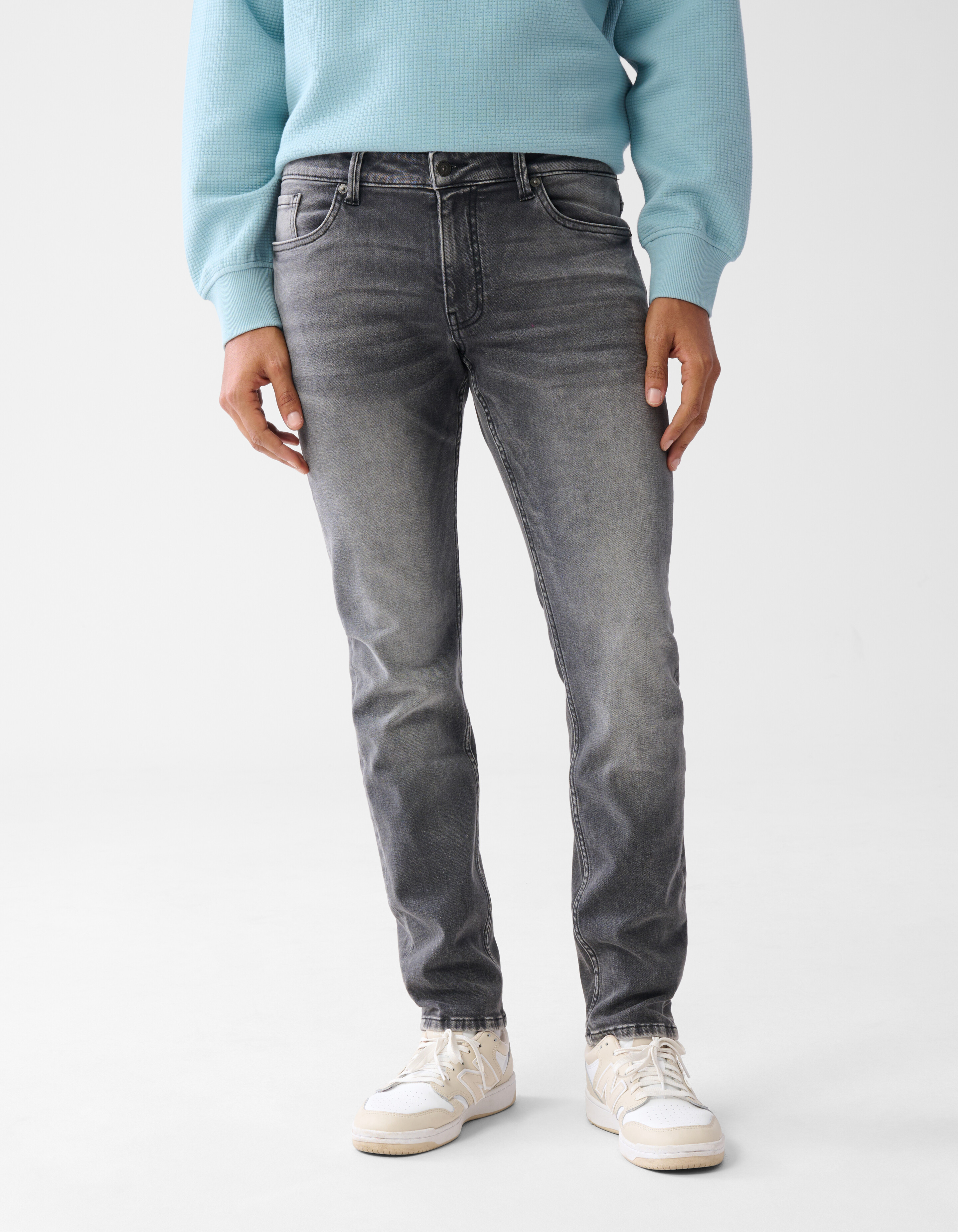 Slim Fit Jog Jeans Grijs L34 SHOEBY MEN