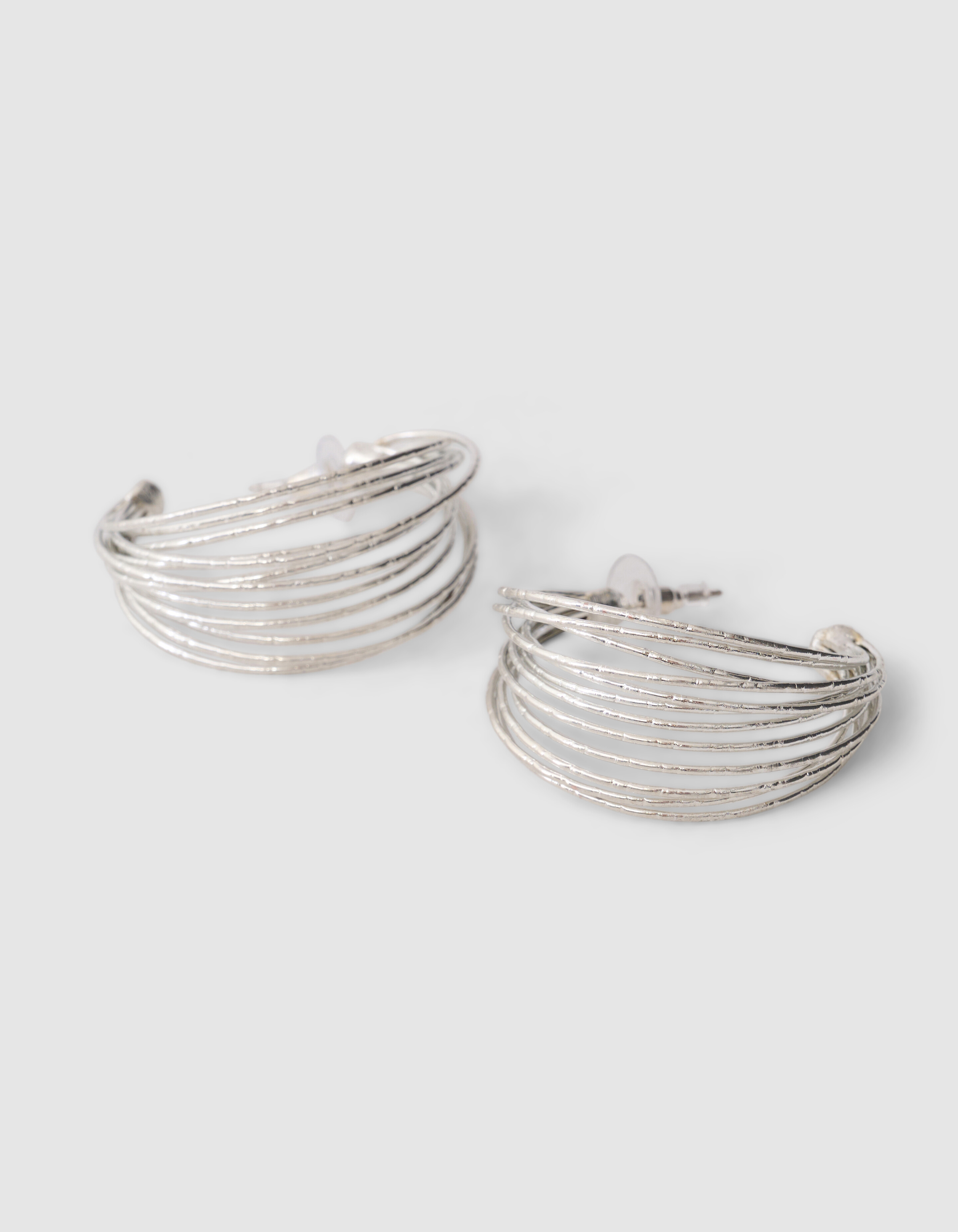 Multi-Hoop-Ohrringe Silber SHOEBY ACCESSOIRES