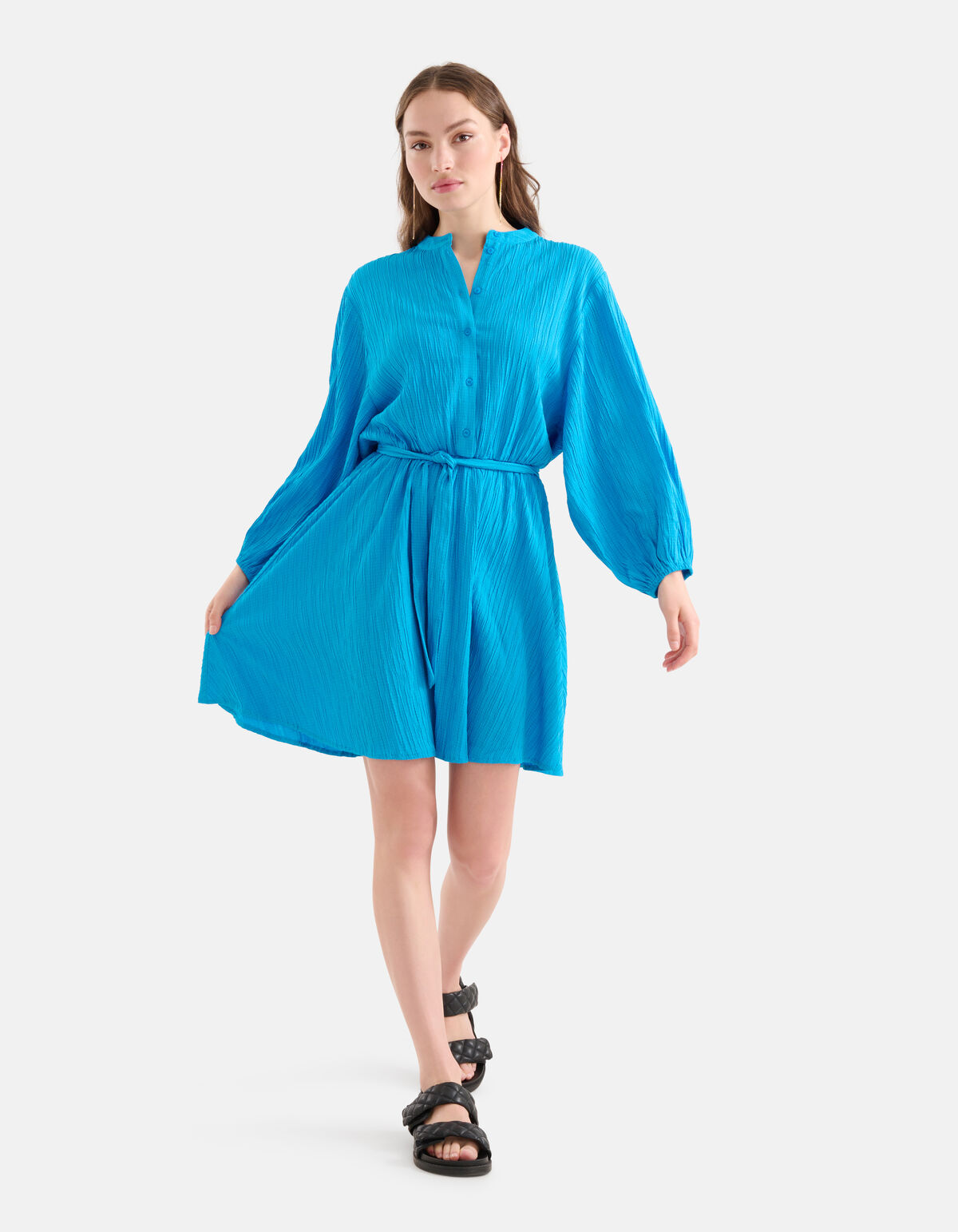 Struktur Kleid Blau SHOEBY WOMEN