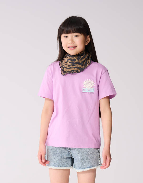 Sun Artwork T-Shirt Lila SHOEBY GIRLS