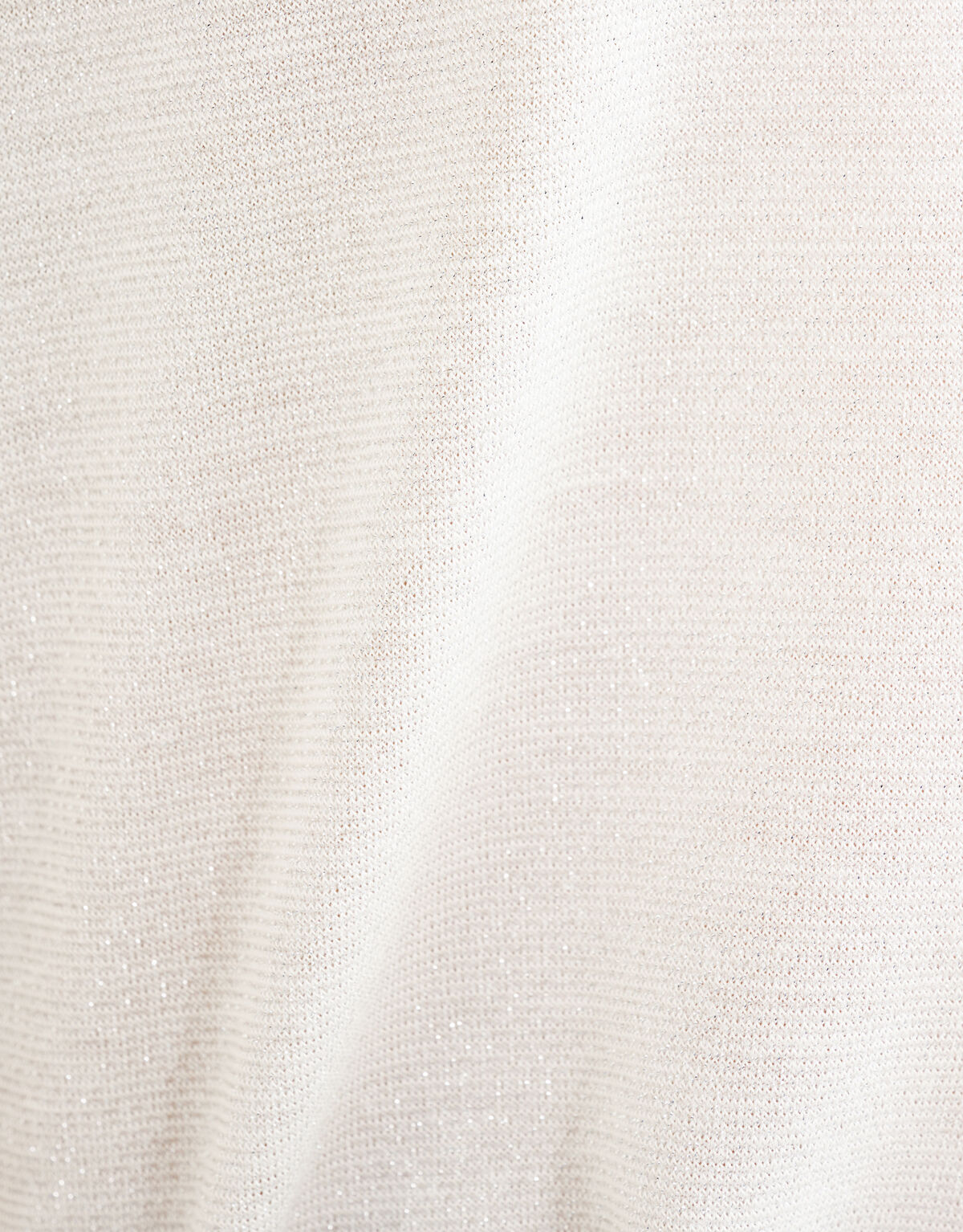 Glitzer-T-Shirt Off White SHOEBY WOMEN