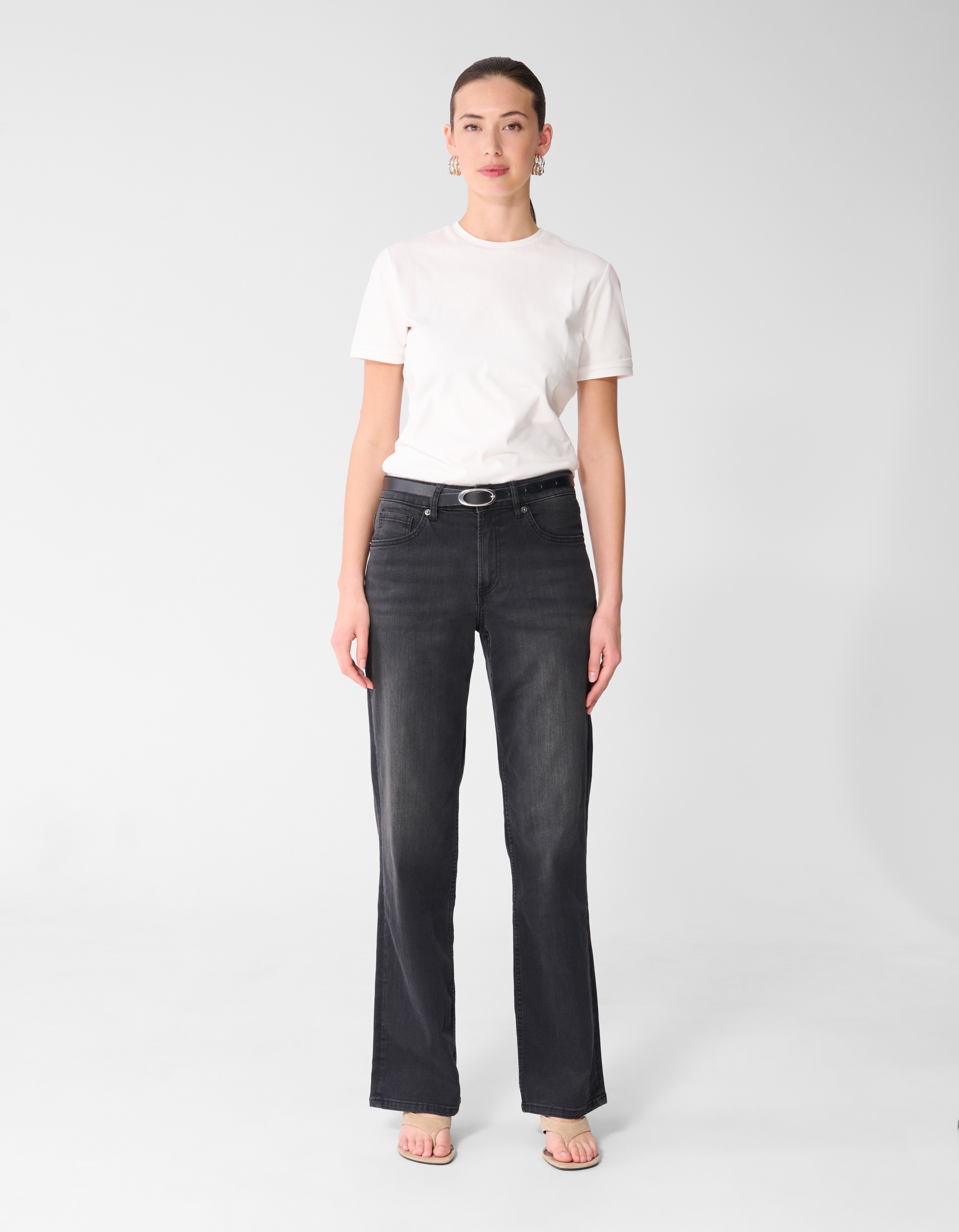 Straight Fit Jeans Dunkelgrau SHOEBY WOMEN