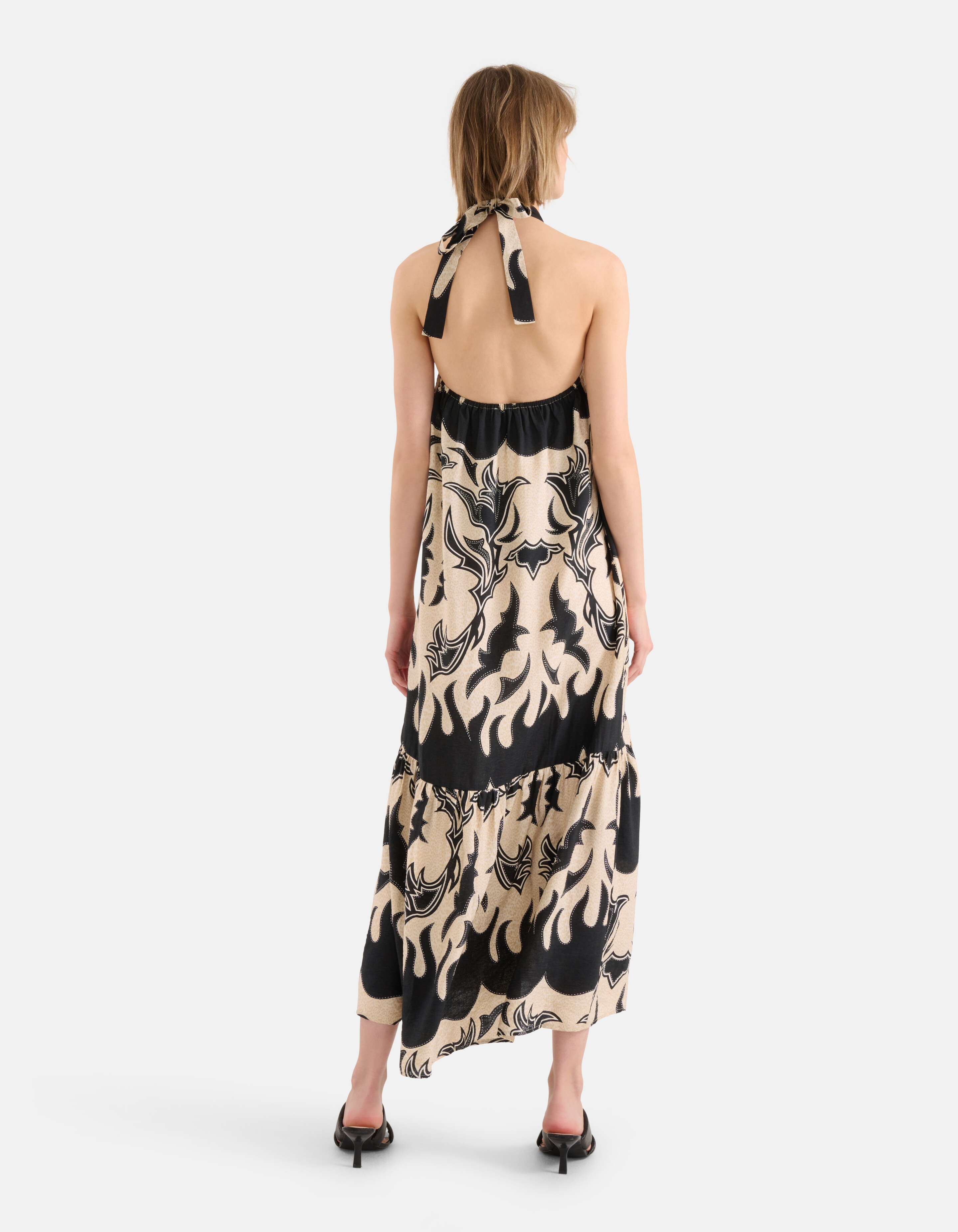 Artwork Trägerkleid Schwarz/Beige SHOEBY WOMEN