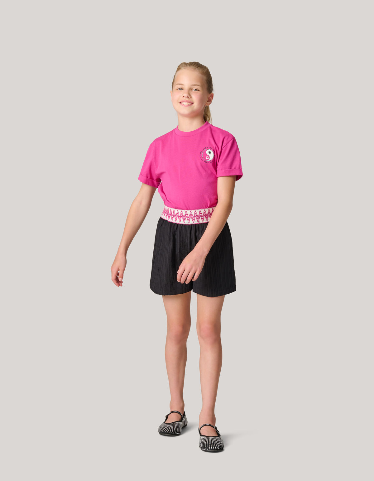 Structuur Short Zwart SHOEBY GIRLS