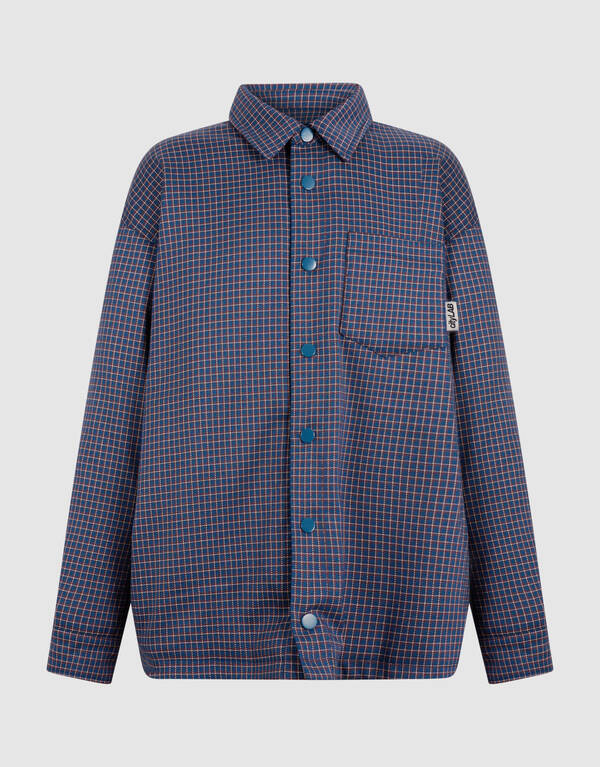 Oversized Padded Overshirt Dunkelblau SHOEBY BOYS