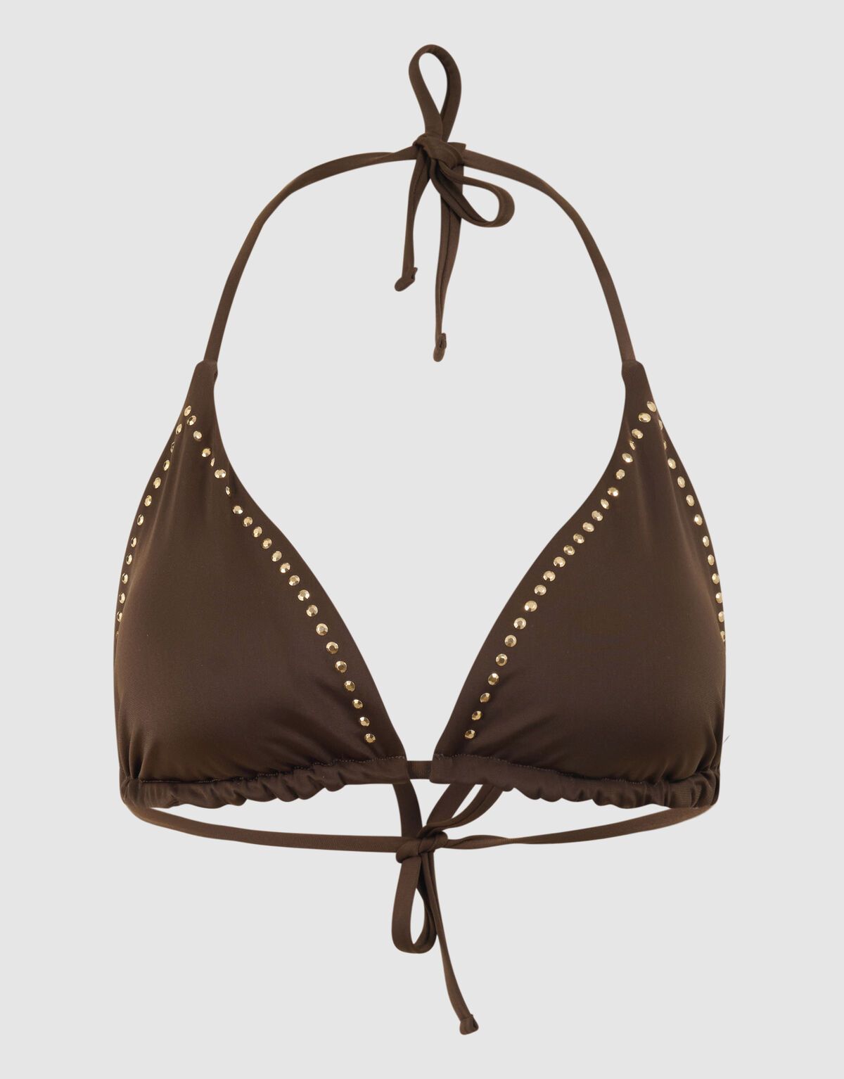Nieten-Bikinioberteil Dunkelbraun SHOEBY ACCESSOIRES