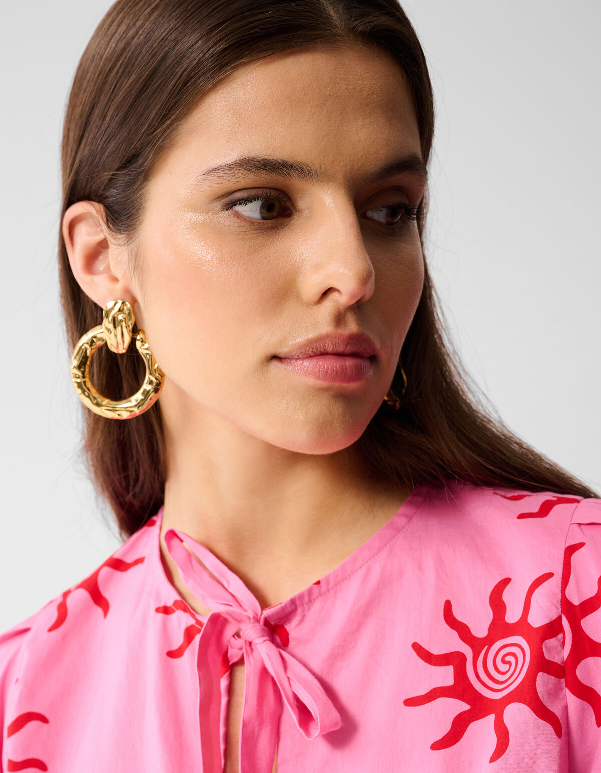 Bedrucktes Schleifentop Rosa SHOEBY WOMEN