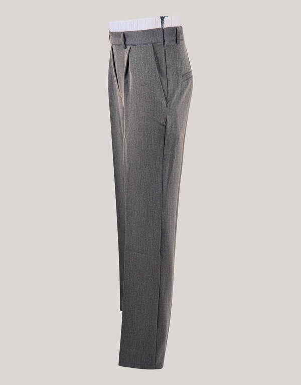 Hose mit doppeltem Bund Dunkelgrau SHOEBY WOMEN