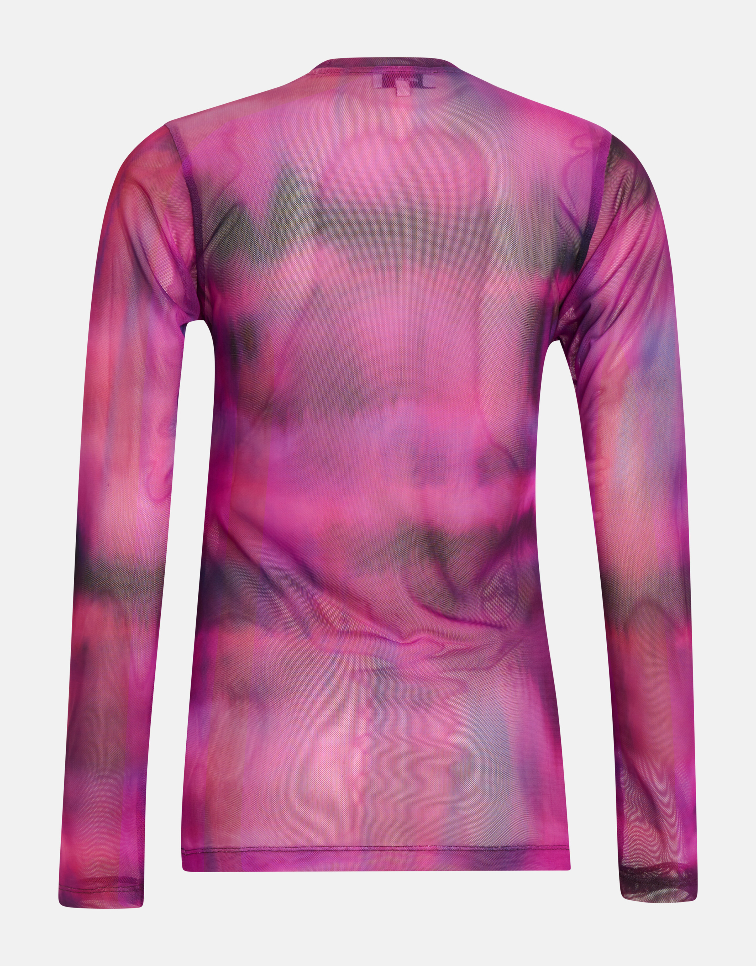 Blurry Stripe Mesh Top Pink SHOEBY WOMEN