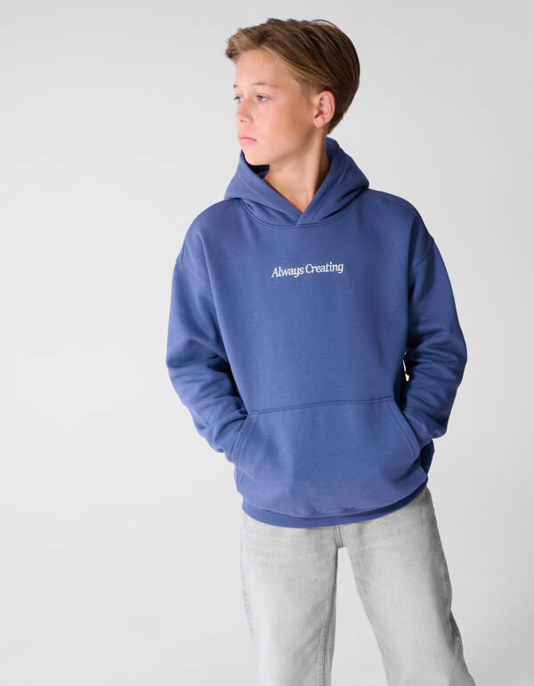 Oversized Fit Hoodie Blau SHOEBY BOYS