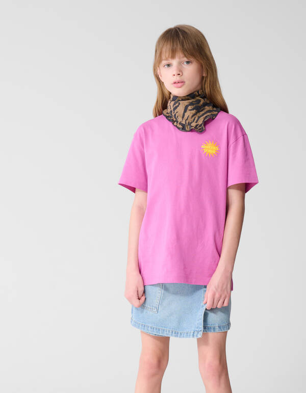 Soleil Artwork T-Shirt Lila SHOEBY GIRLS