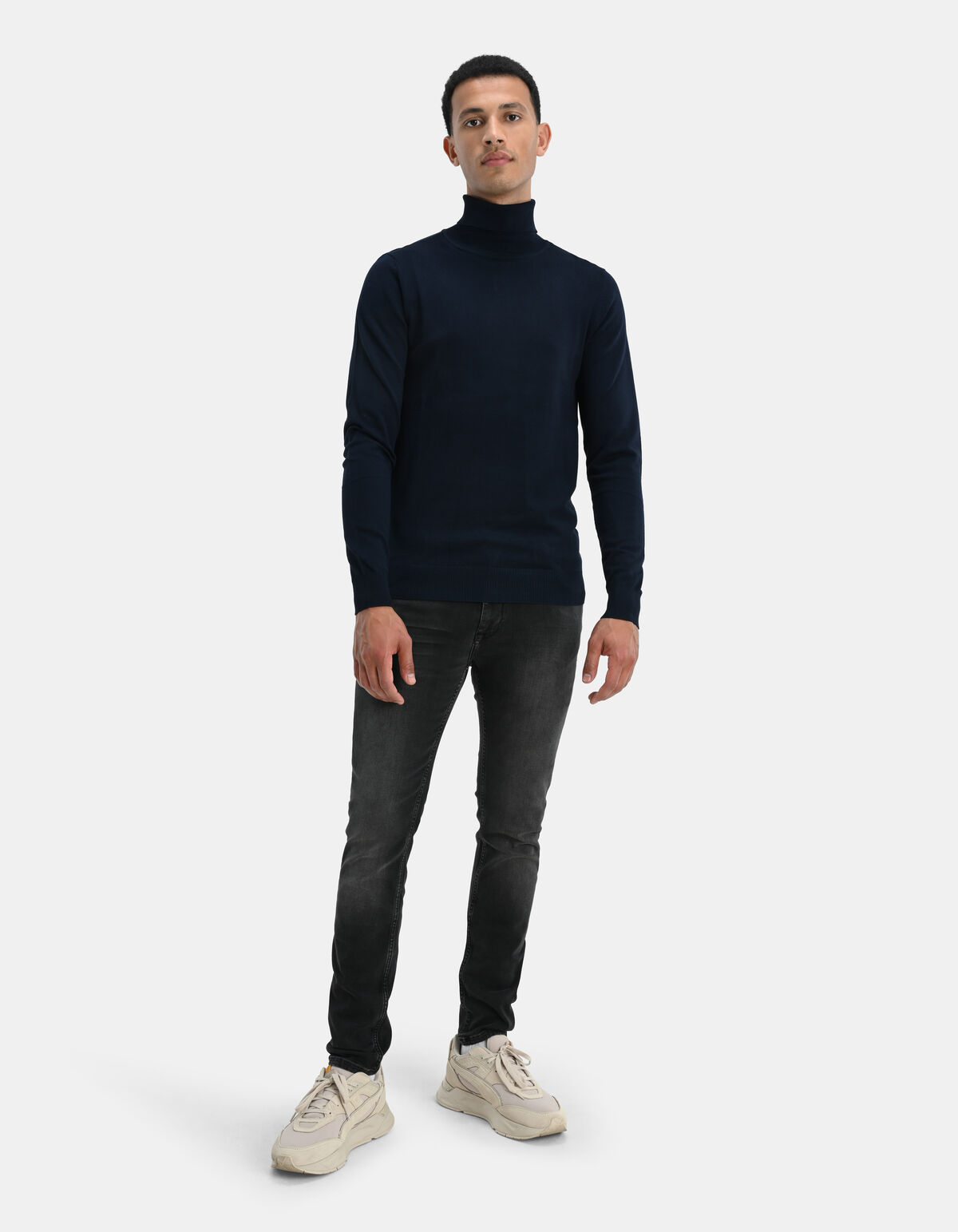 Rollkragenpullover Dunkelblau SHOEBY MEN