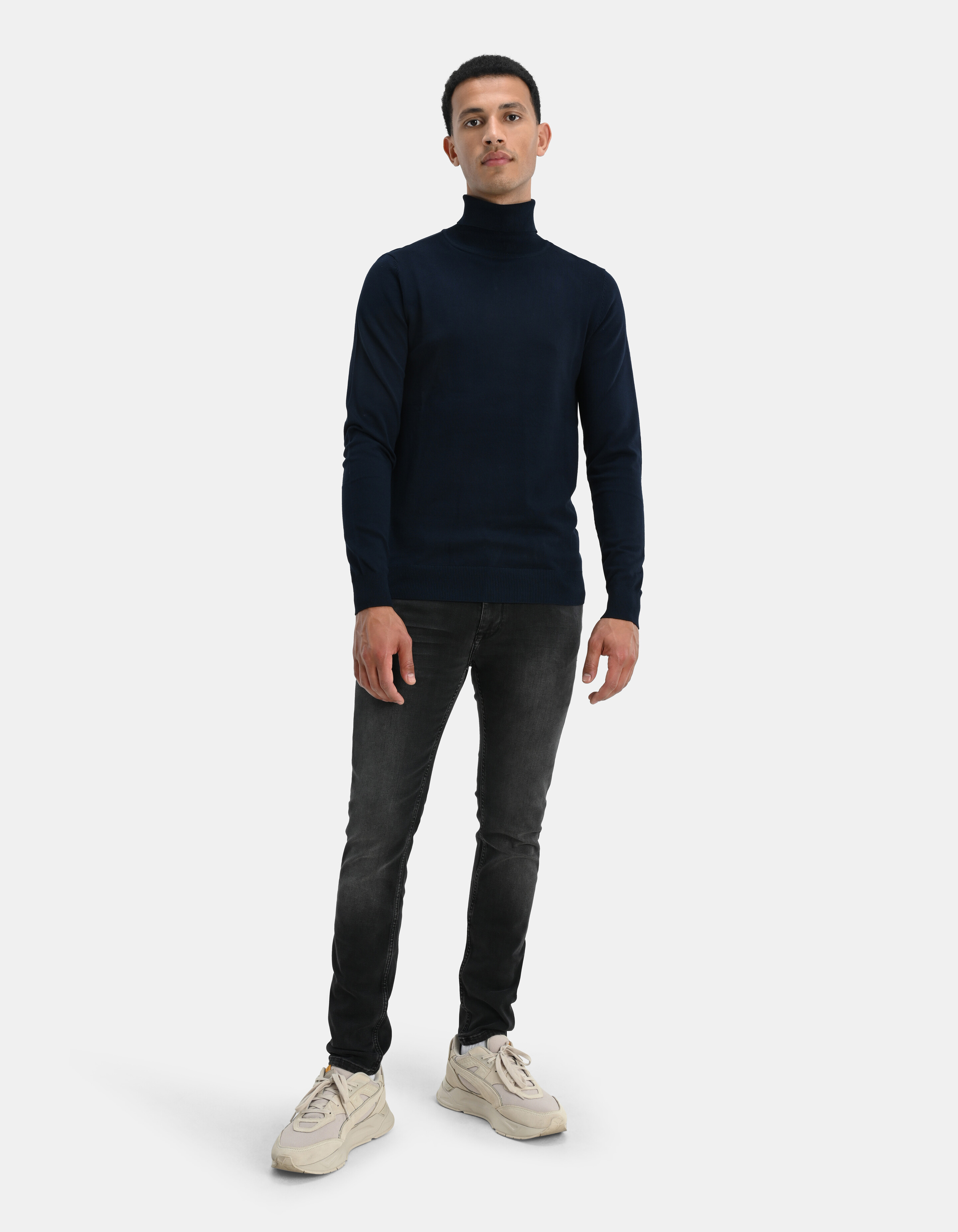 Rollkragenpullover Dunkelblau SHOEBY MEN