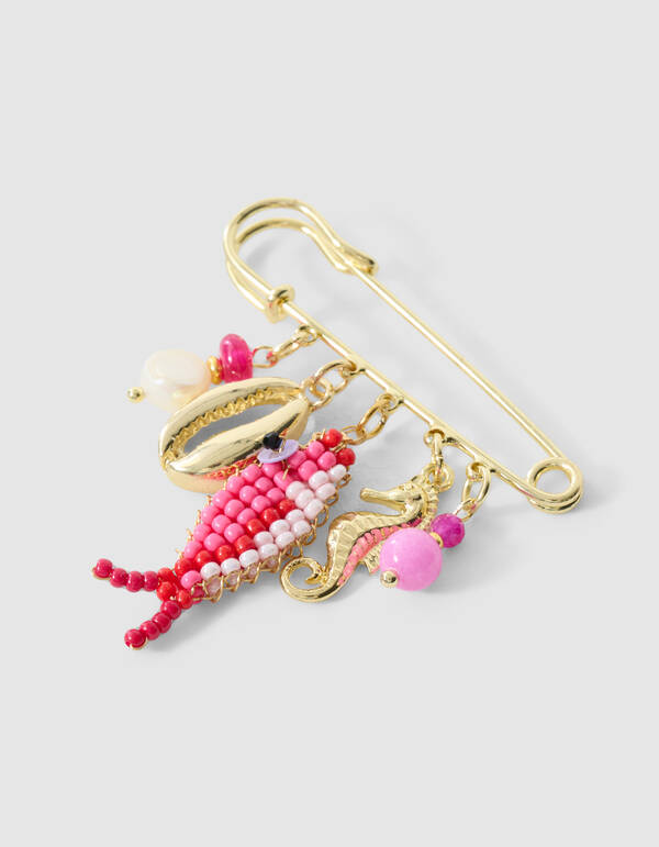 Pin Fisch Brosche Rosa SHOEBY ACCESSOIRES