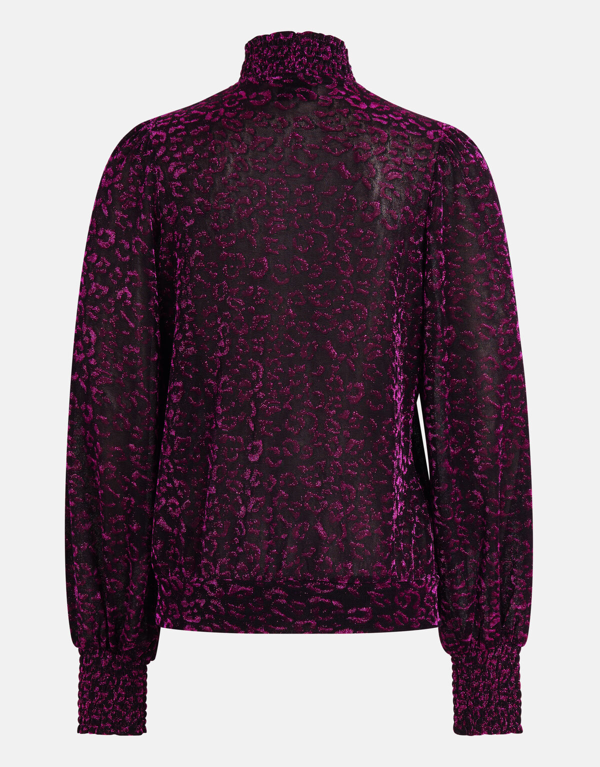 Lurex-Langarmtop Lila SHOEBY WOMEN