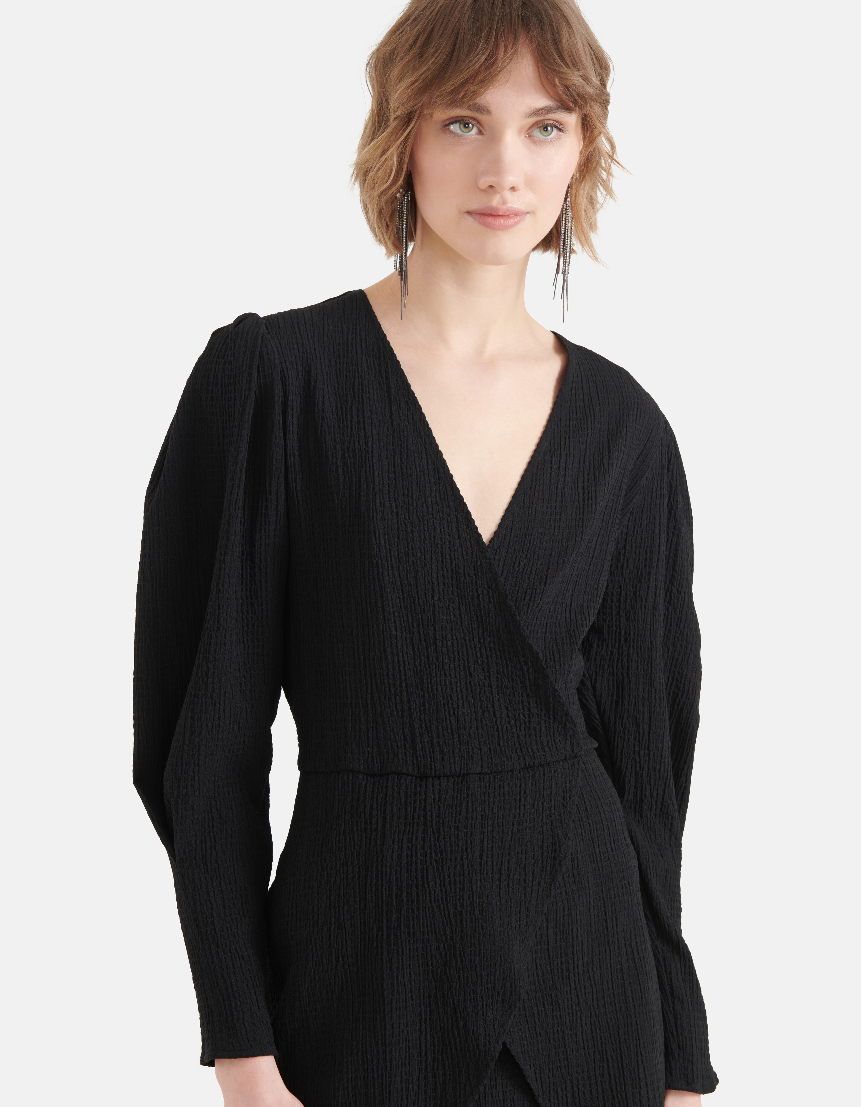 Crinkle Kleid Schwarz SHOEBY WOMEN