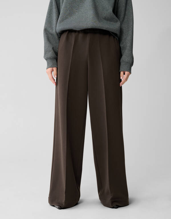 Hose mit weitem Bein in Dunkelbraun von Lonneke SHOEBY WOMEN