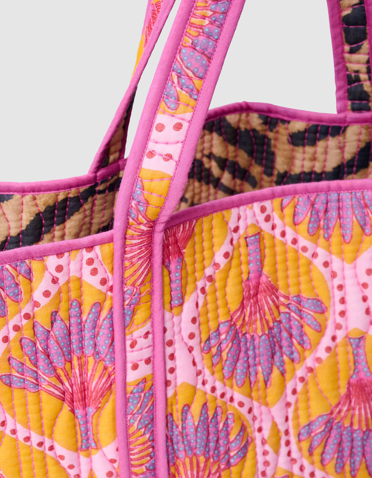 Beidseitig bedruckter Shopper Orange SHOEBY ACCESSOIRES