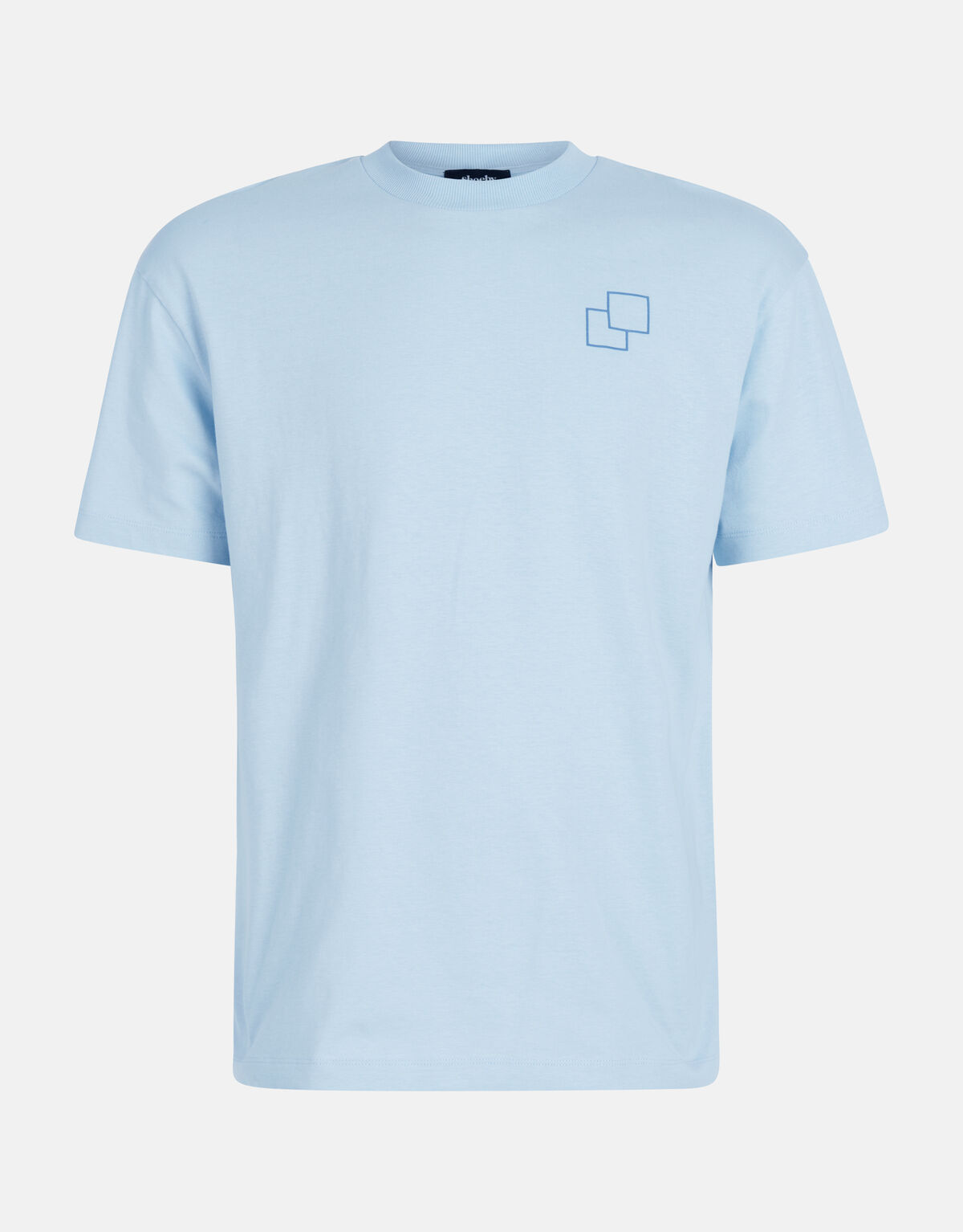 Stickerei-T-Shirt Blau SHOEBY MEN