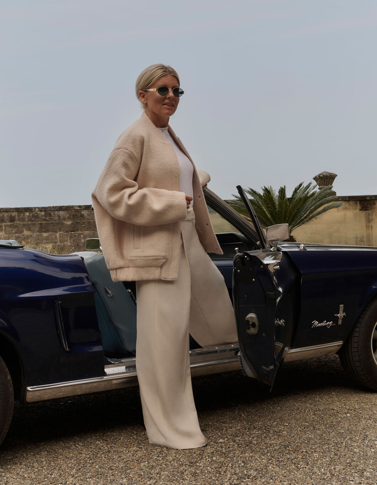 Basic-Hose mit weitem Bein Off White von Lonneke SHOEBY WOMEN