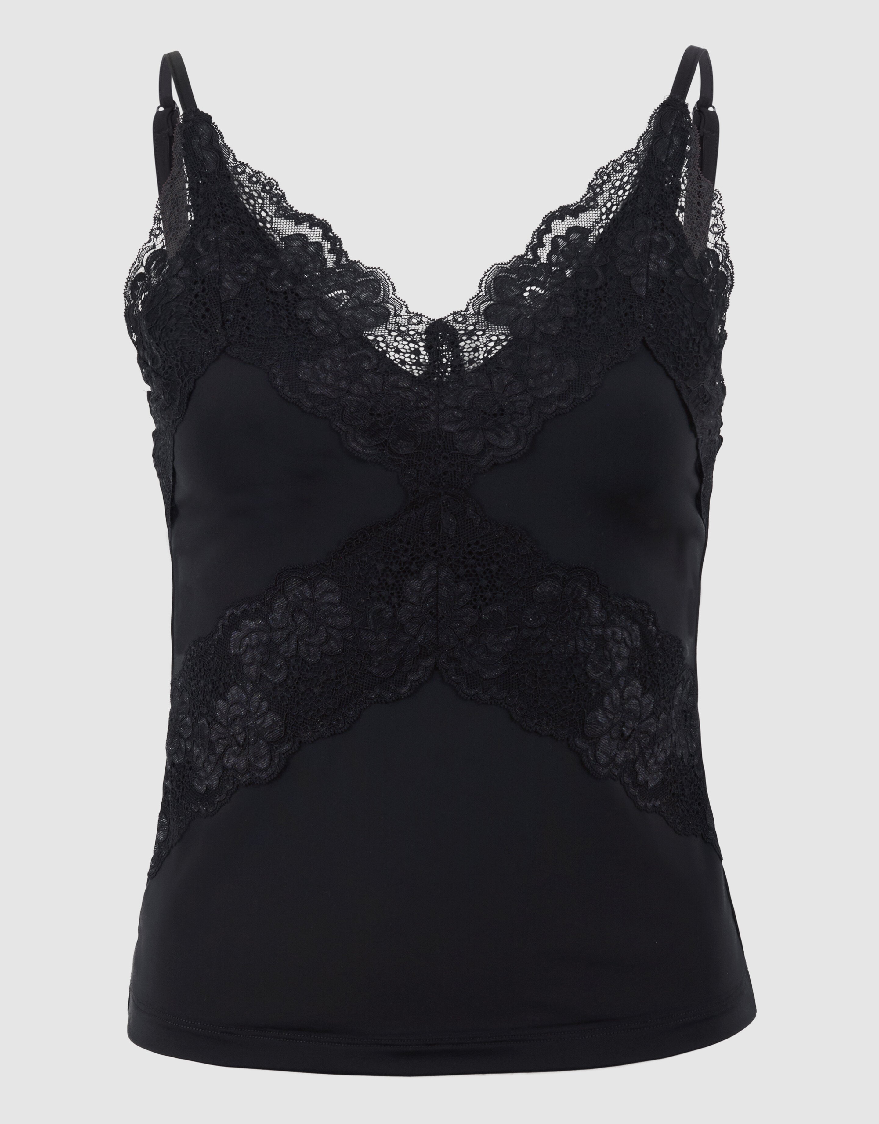 Spitzen-Singlet Top Schwarz SHOEBY WOMEN