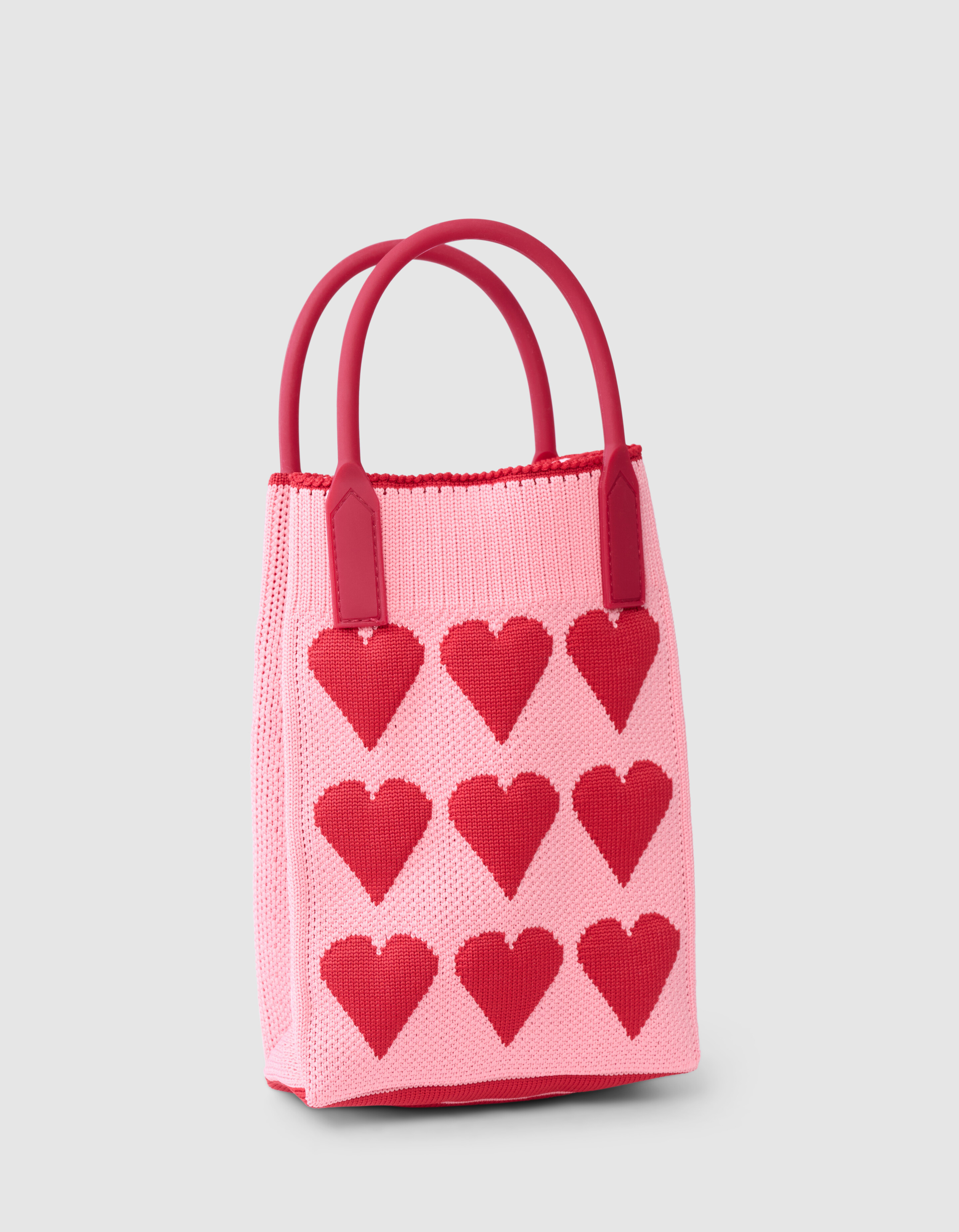 Gestricktes Herz Tasche Rosa SHOEBY ACCESSOIRES