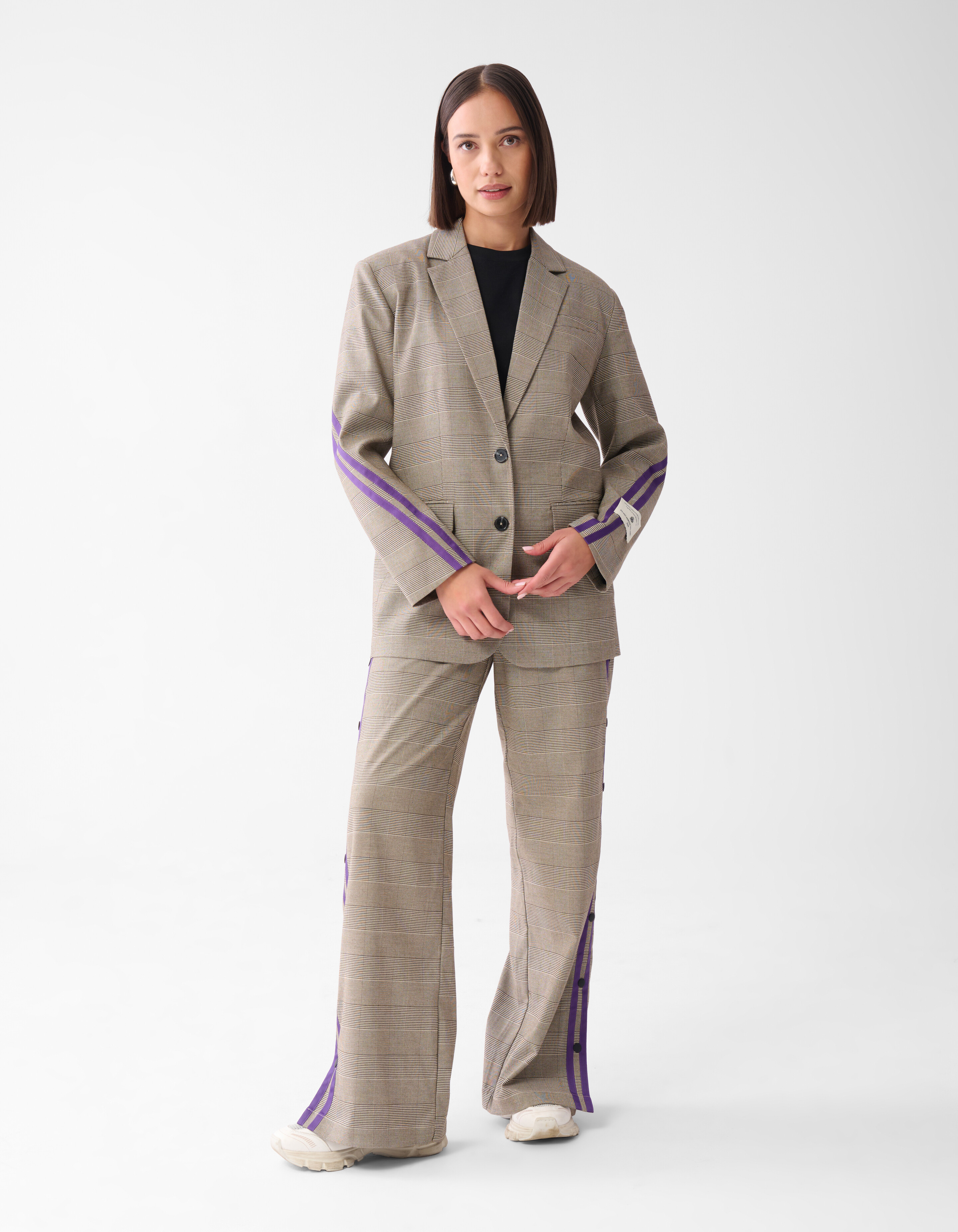 Sportlich karierter Blazer Braun SHOEBY WOMEN