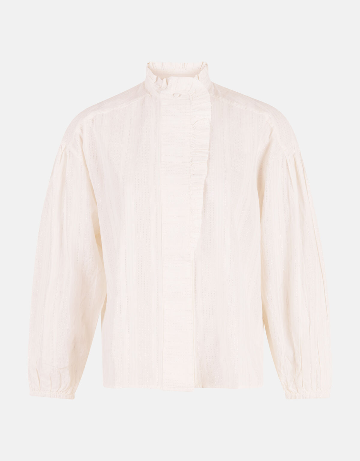 Gestreifte Lurexbluse Off White SHOEBY WOMEN