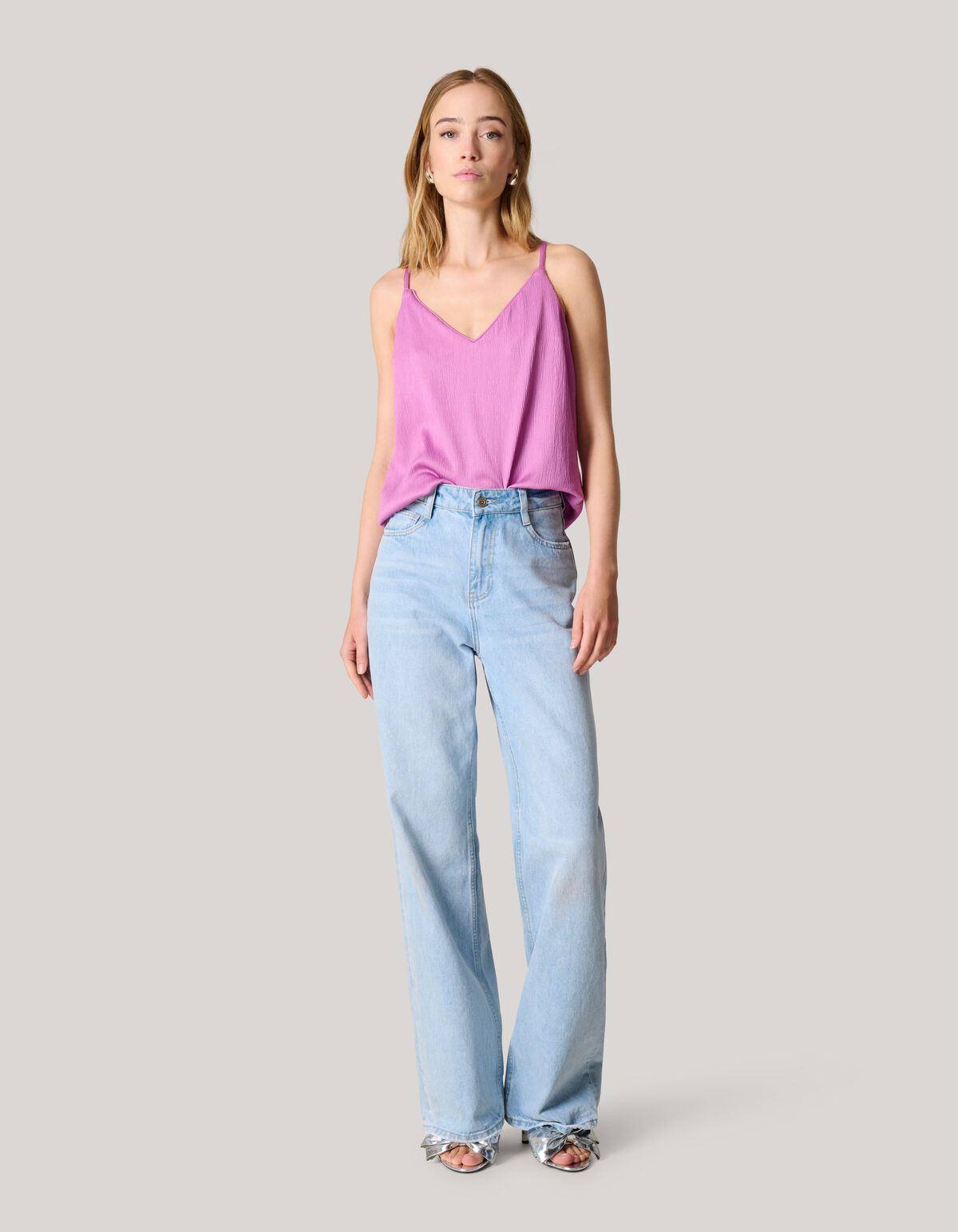 Crinkle Singlet Rosa SHOEBY WOMEN