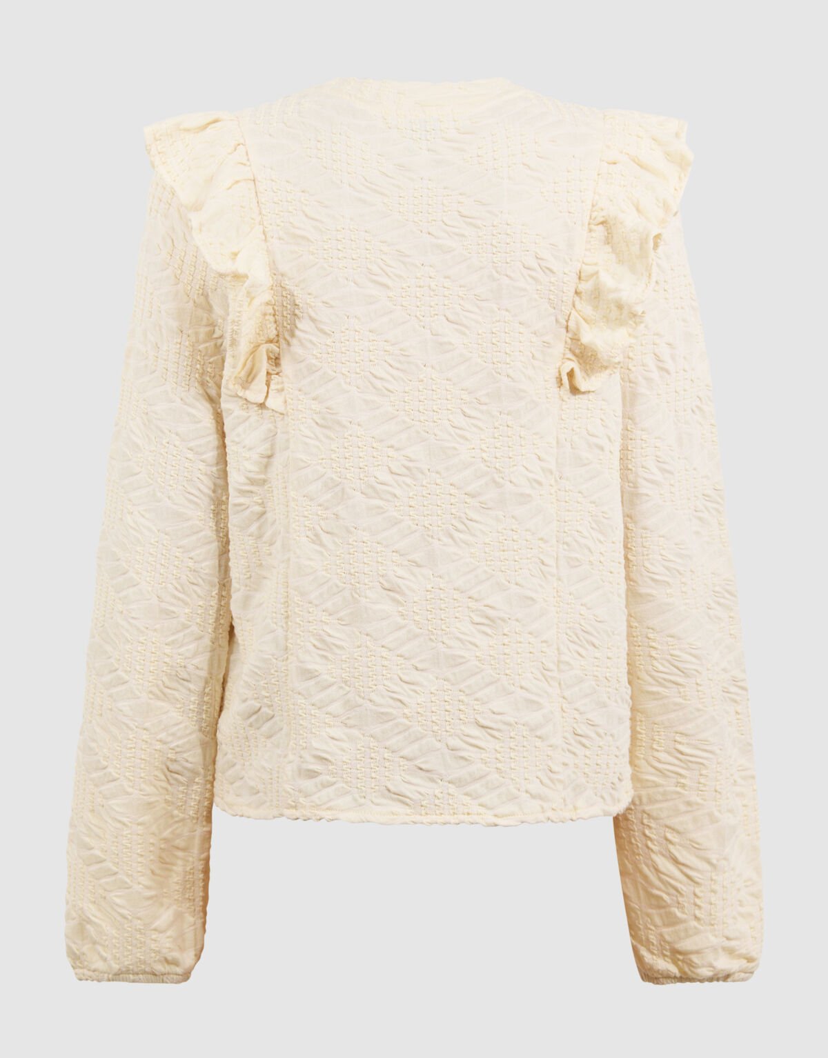 Rüschentop in Cremeweiß SHOEBY GIRLS