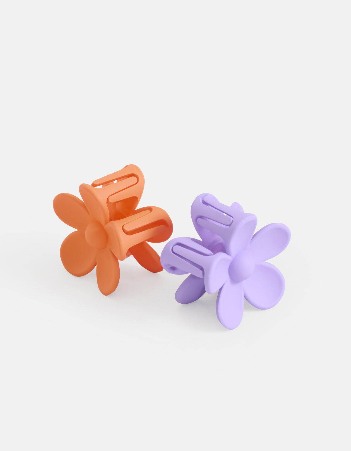 Bloemen Haarclip Set Lila/Oranje SHOEBY ACCESSOIRES