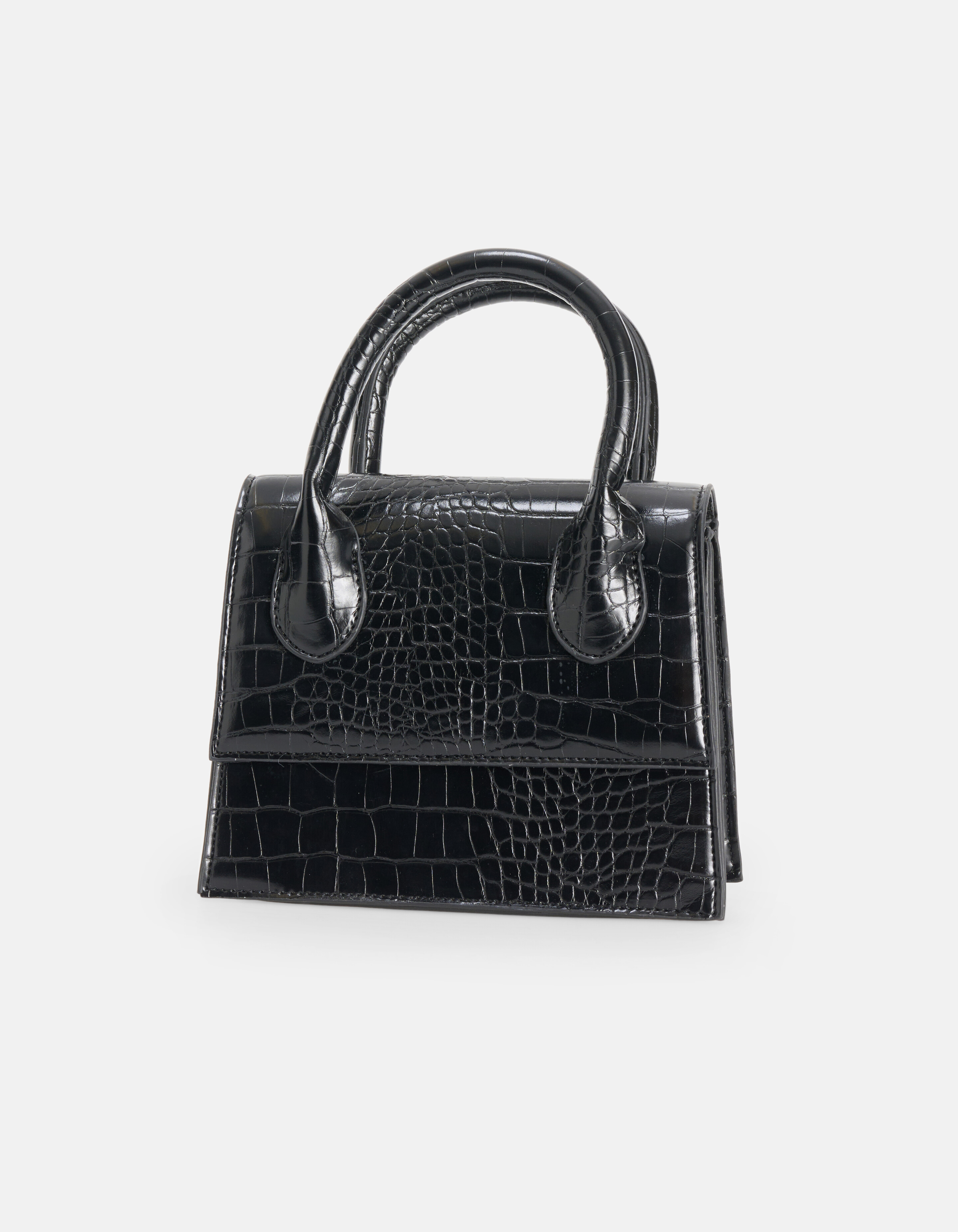Tasche mit Krokodilmuster Schwarz SHOEBY ACCESSOIRES