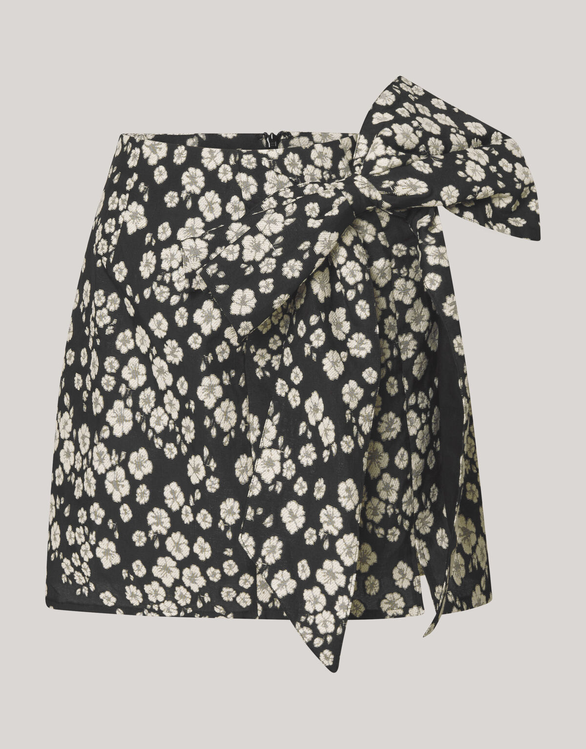 Jacquard-Minirock Schwarz/Weiß SHOEBY WOMEN