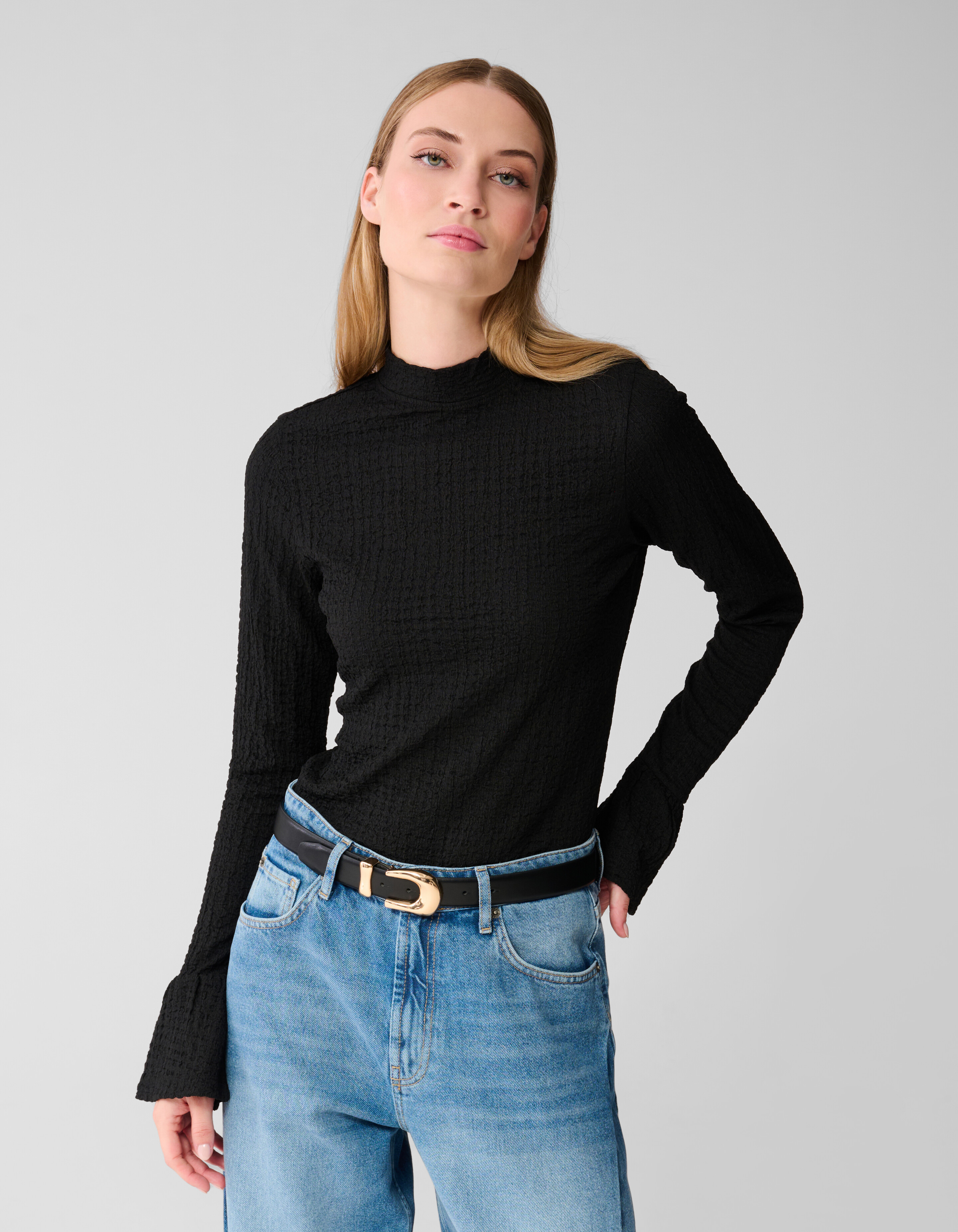 Struktur Top Schwarz SHOEBY WOMEN