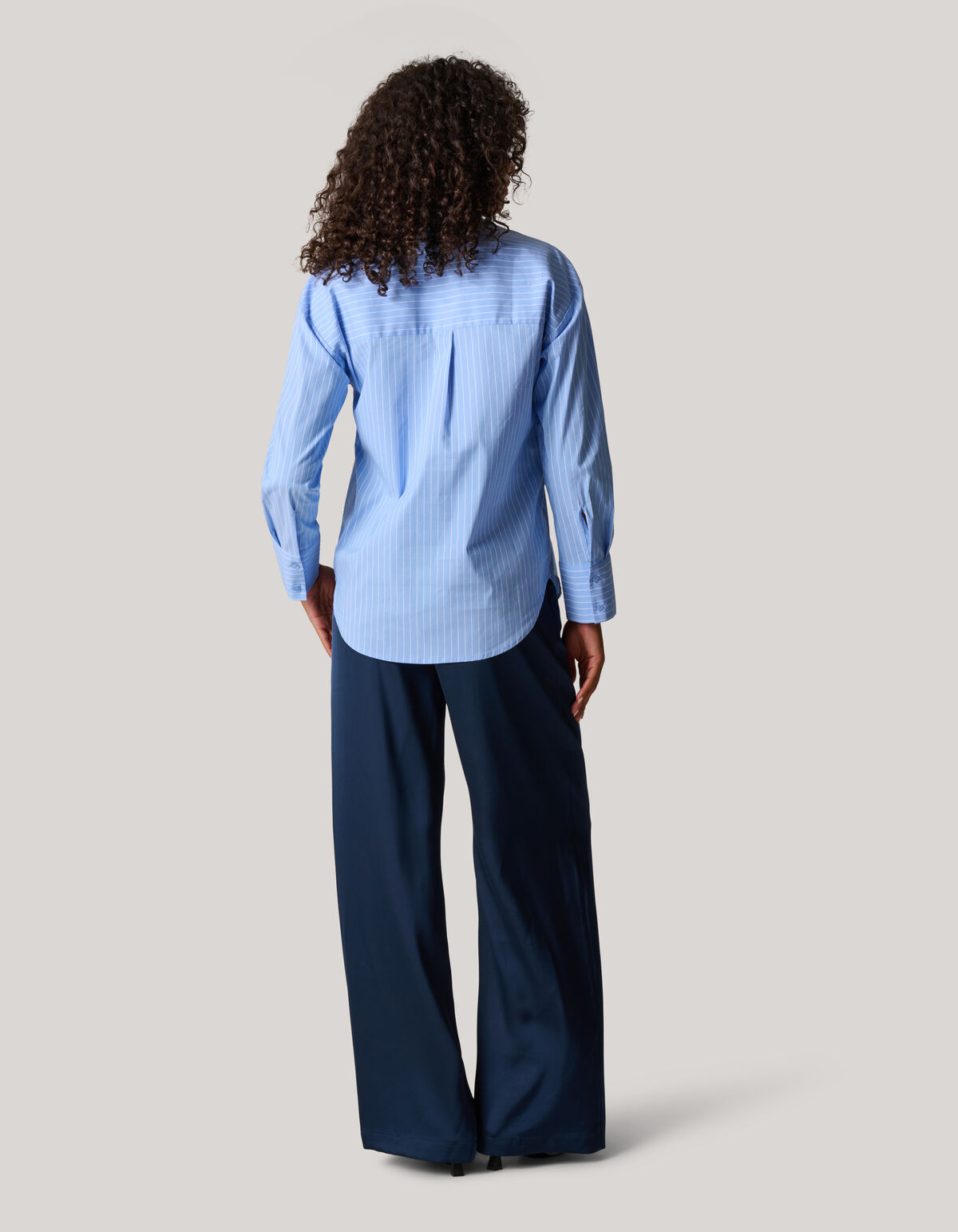 Herz Rüschenbluse Blau SHOEBY WOMEN