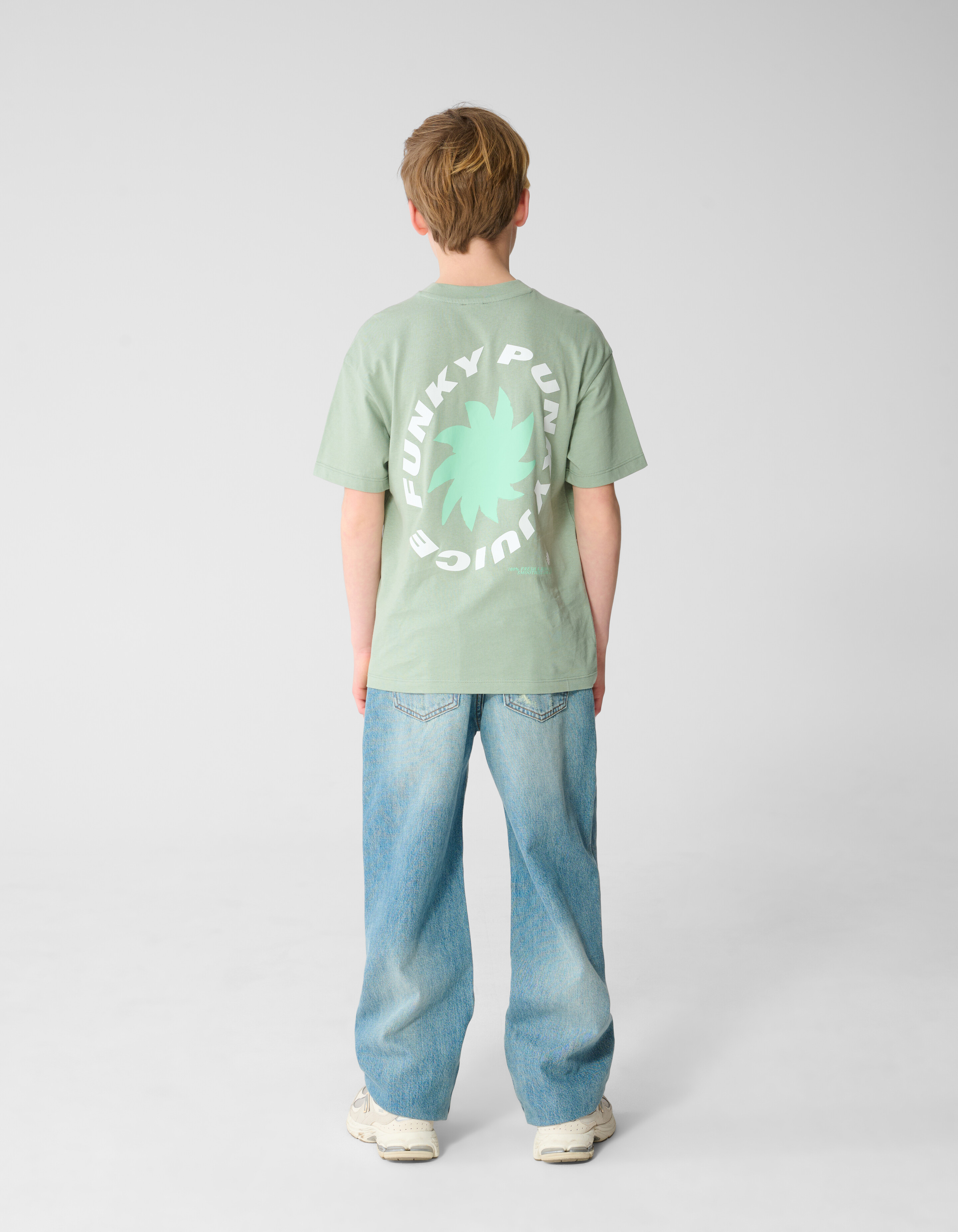 Funky Artwork T-Shirt Gr&uuml;n SHOEBY BOYS