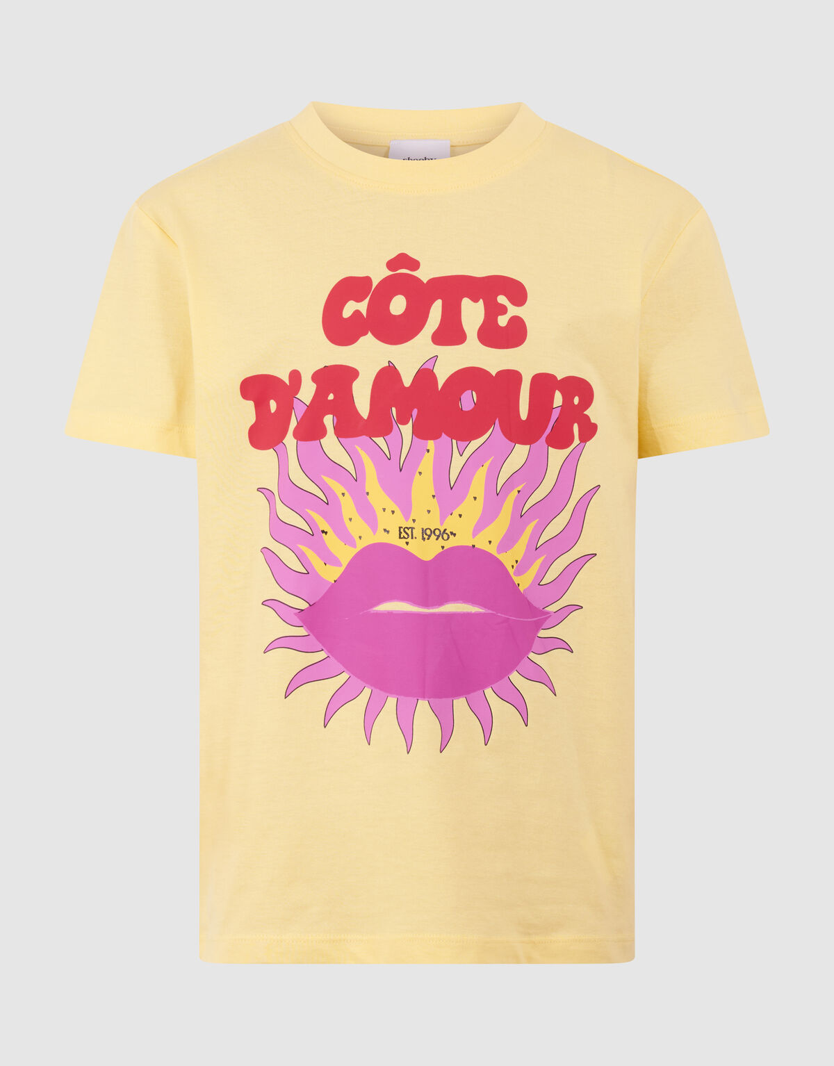 Cote D'amour Kunstwerk T-Shirt Gelb SHOEBY GIRLS