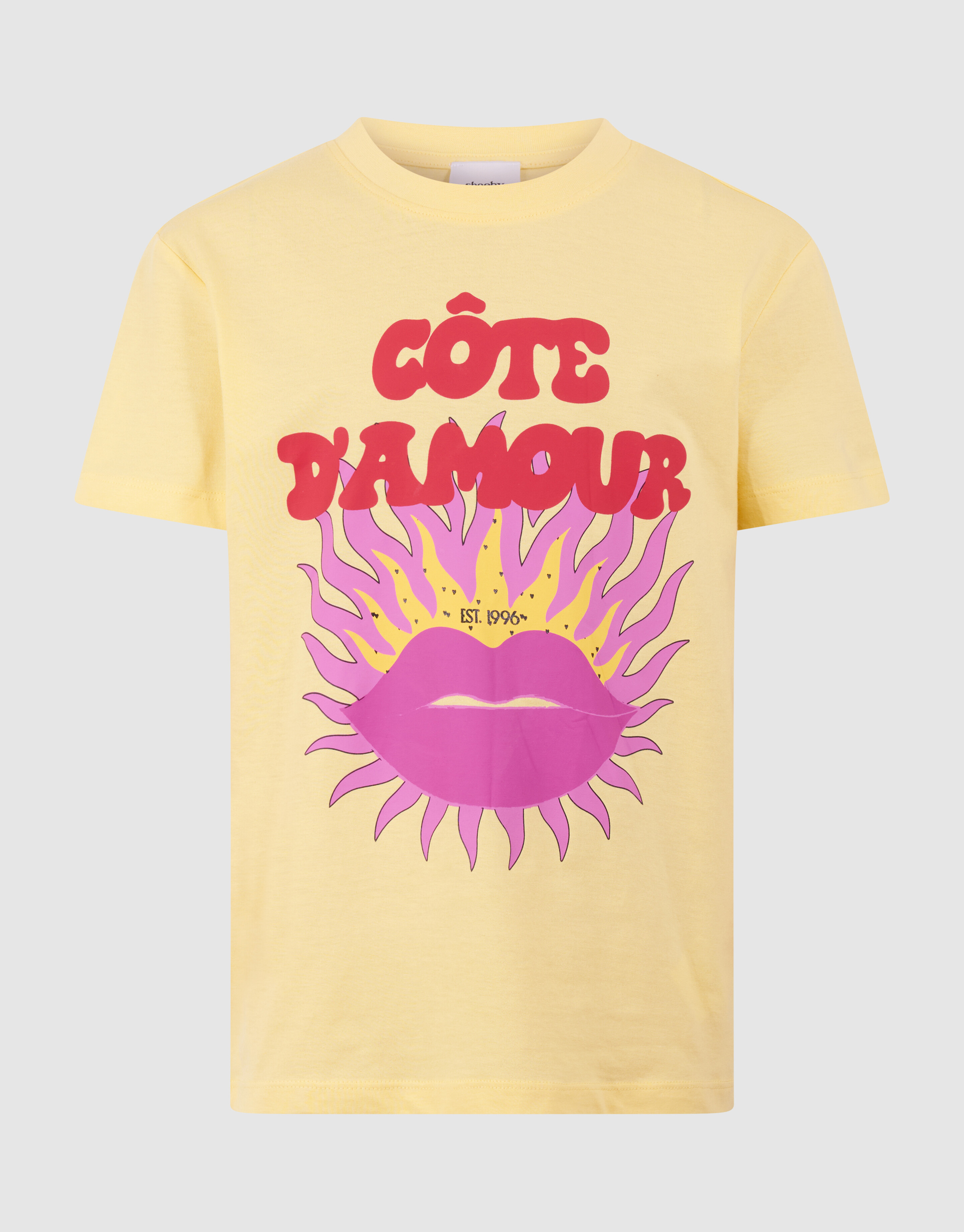 Cote D'amour Kunstwerk T-Shirt Gelb SHOEBY GIRLS