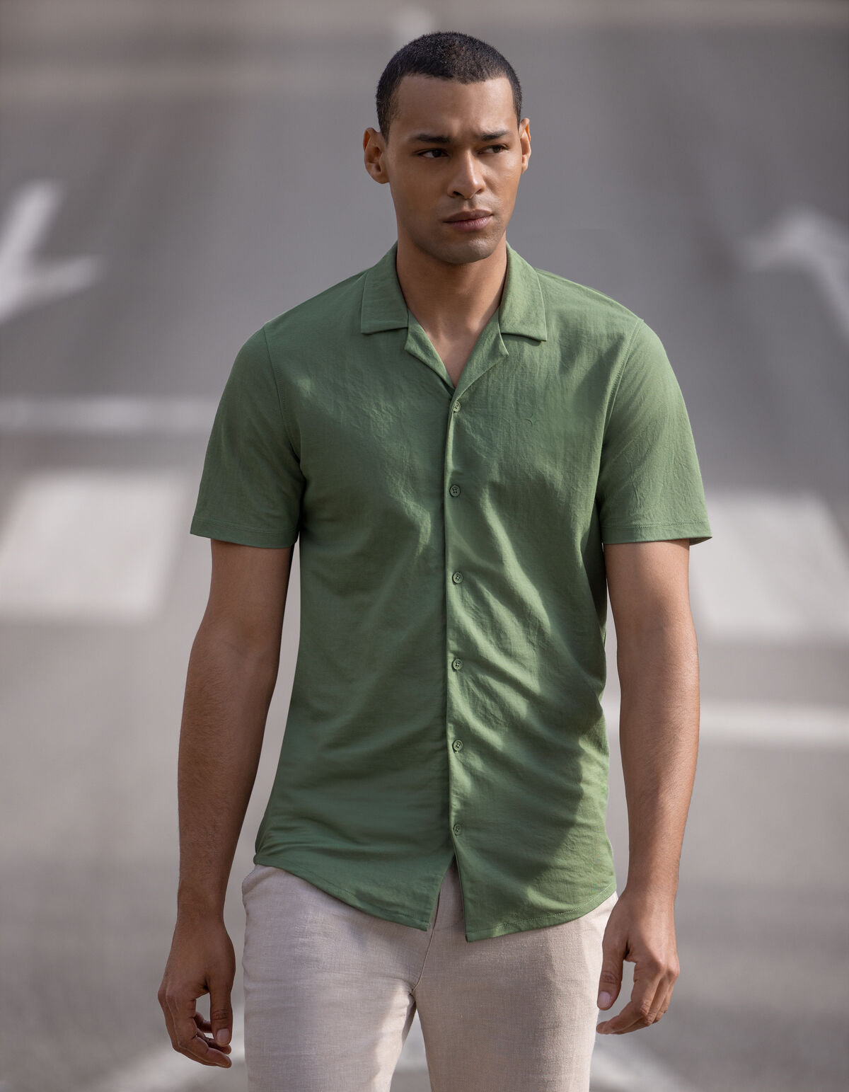 Pique Shirt Groen SHOEBY MEN