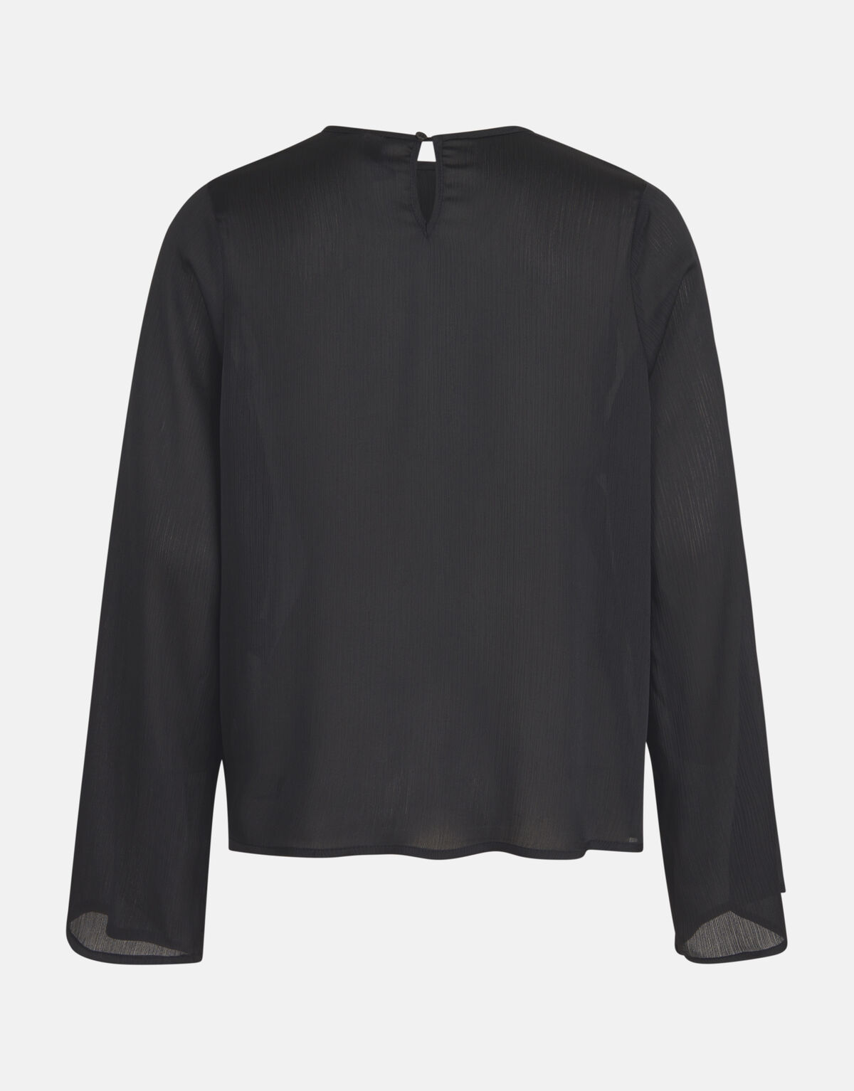 Crinkle Chiffon Top Schwarz SHOEBY WOMEN