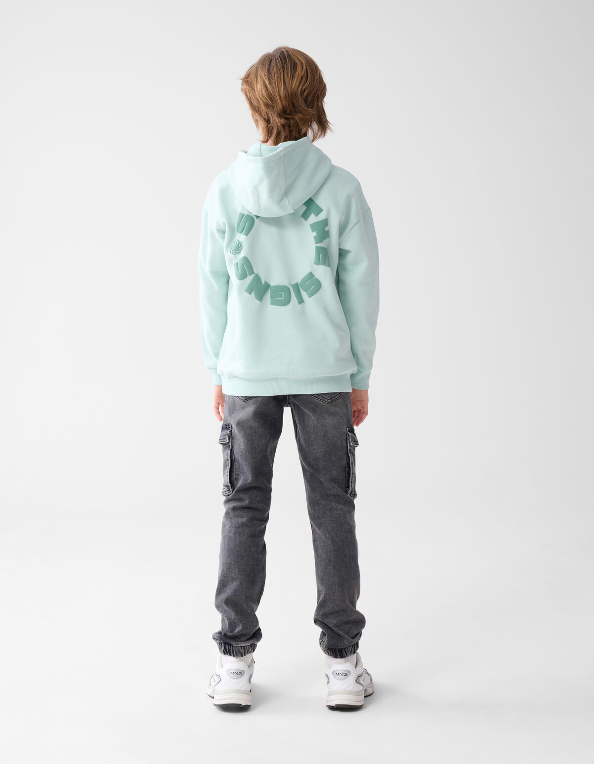 Text Hoodie Blau SHOEBY BOYS