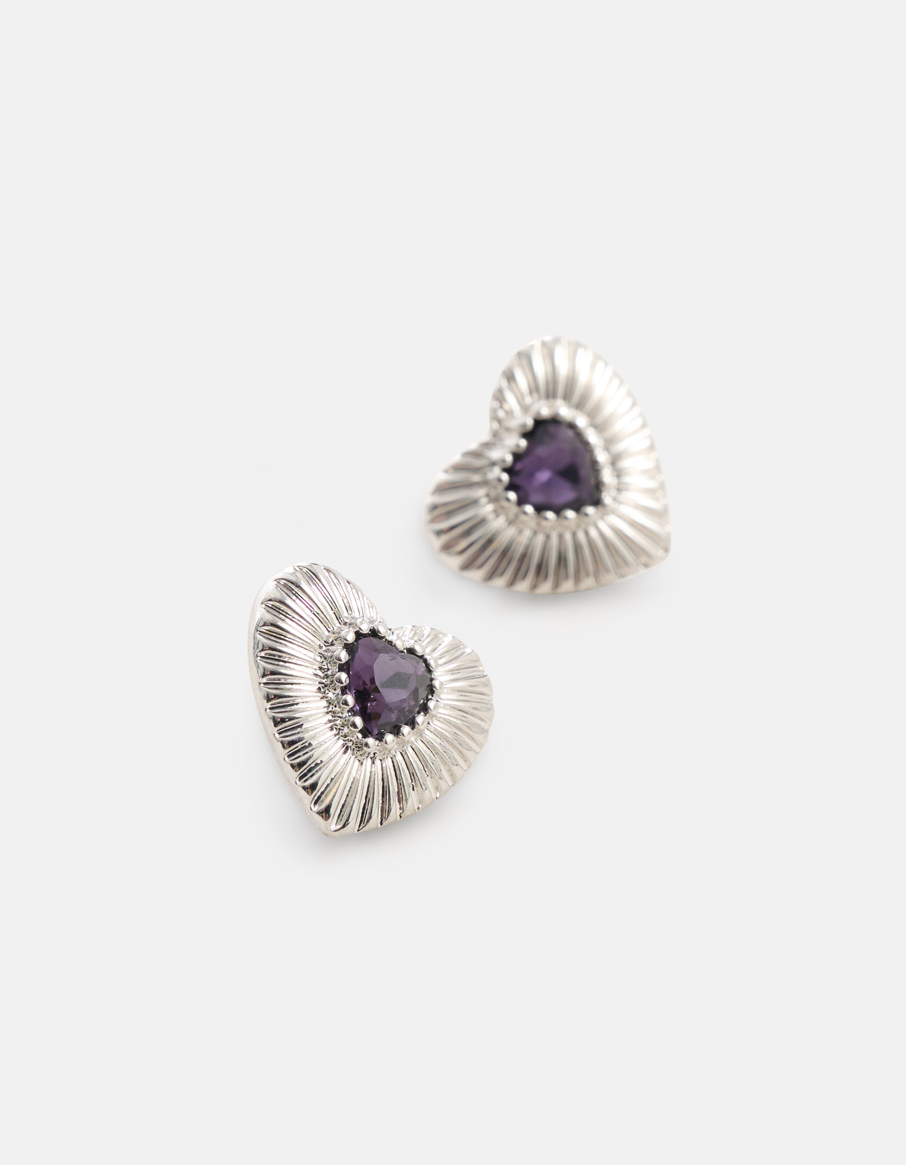Herz-Ohrringe Silber SHOEBY ACCESSOIRES