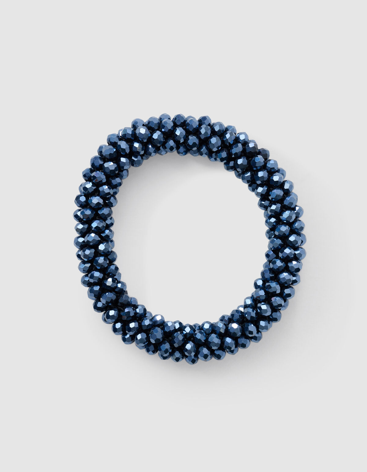 Beaded Haarelastiek Dunkelblau SHOEBY ACCESSOIRES