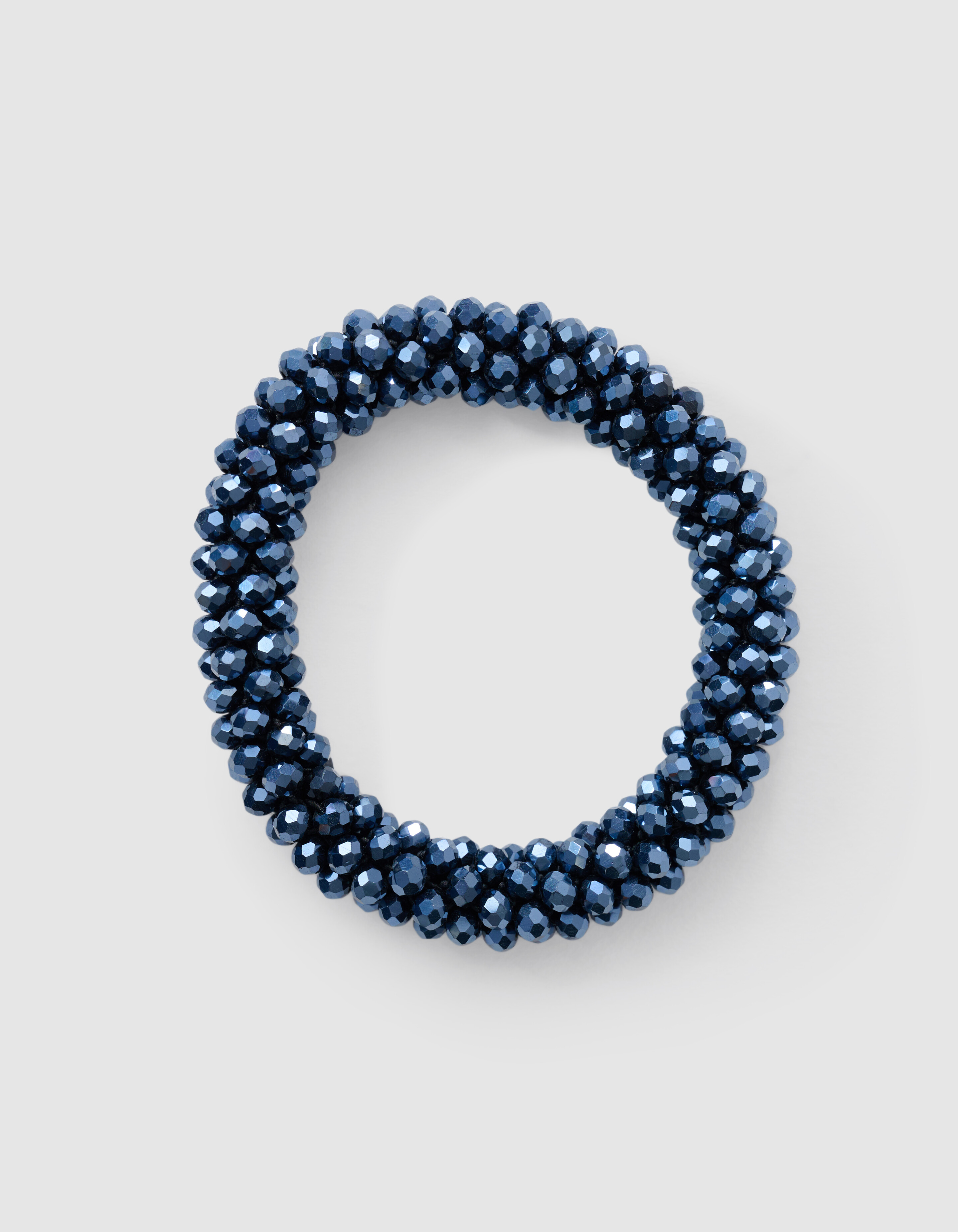 Beaded Haarelastiek Dunkelblau SHOEBY ACCESSOIRES