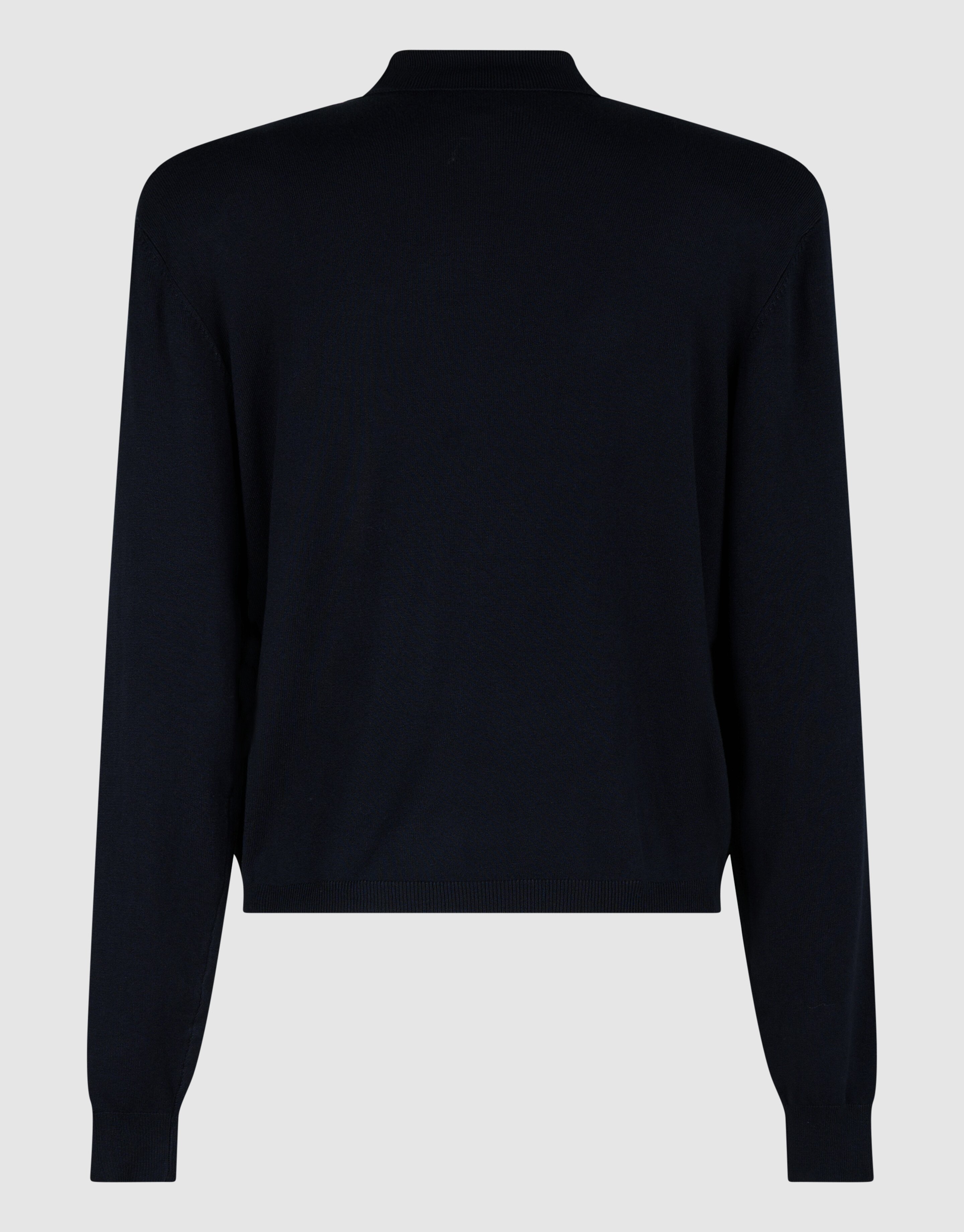 Gebreide Longsleeve Polo Donkerblauw SHOEBY WOMEN